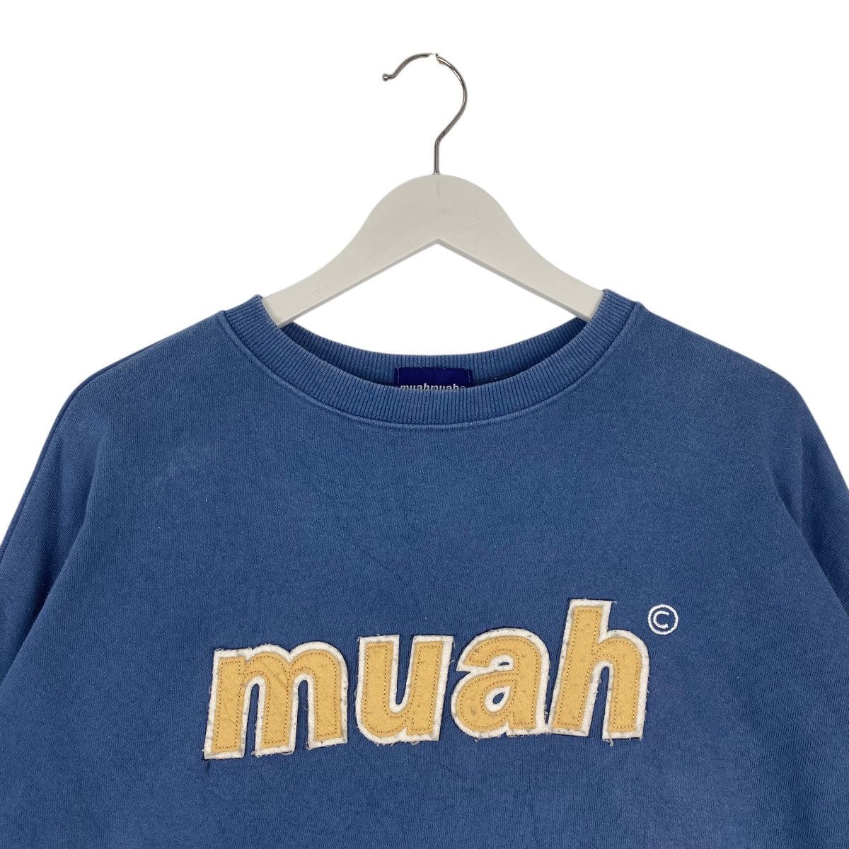 Other Vintage Muah Big Logo Printed Sweatshirt NavyBlue Size XL Size XL / US 12-14 / IT 48-50 - 4 Thumbnail