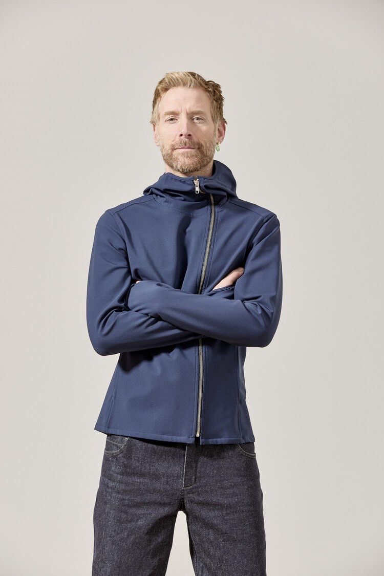 Le Grande Bleu (L.G.B.) Claudia Gudel Asymmetrical Zip Ninja Hoodie Jacket Rick MA+ Size US S / EU 44-46 / 1 - 1 Thumbnail