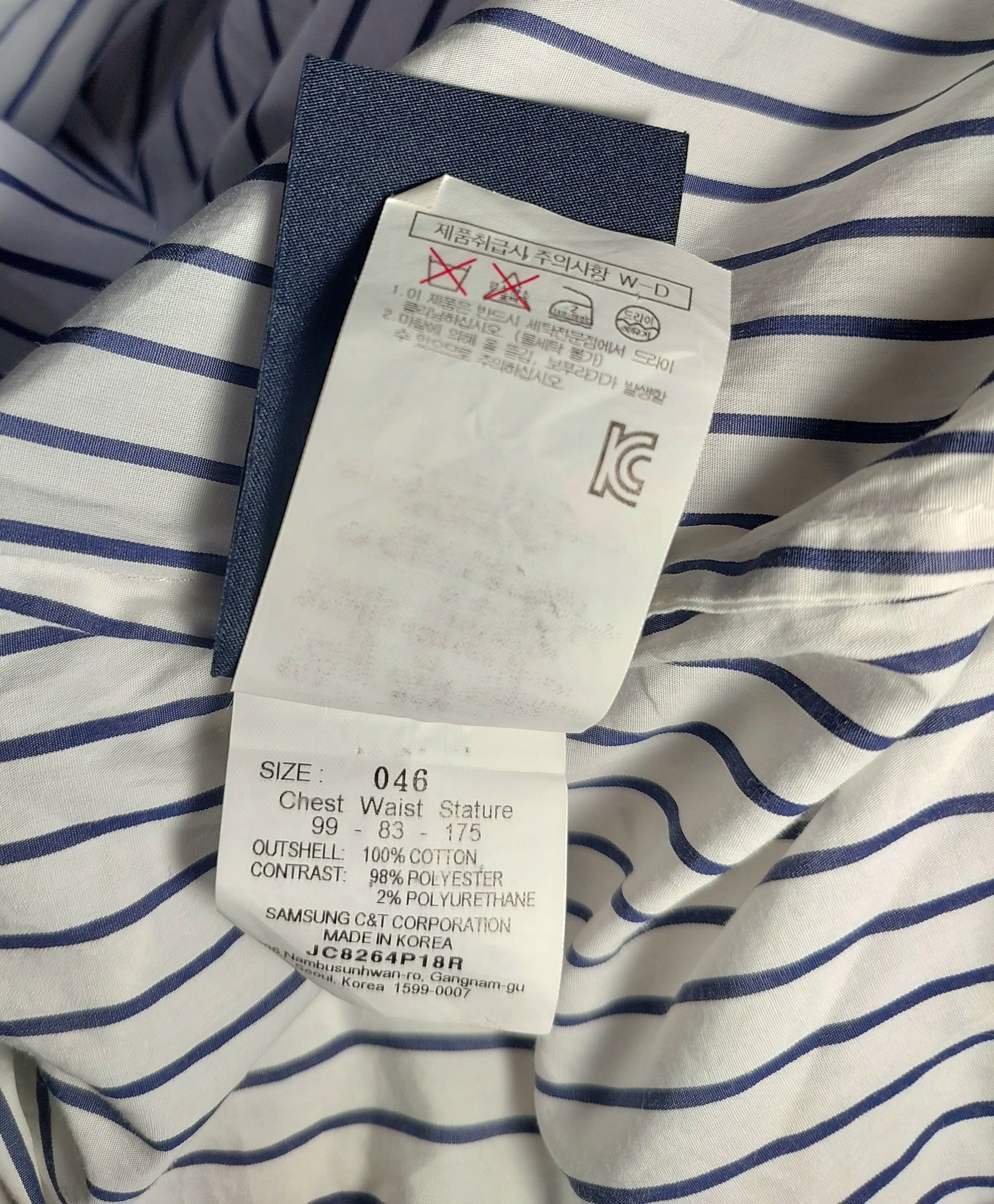 Juun.J Juun.J Oversized Pinstripe Popover Shirt Size US S / EU 44-46 / 1 - 13 Thumbnail