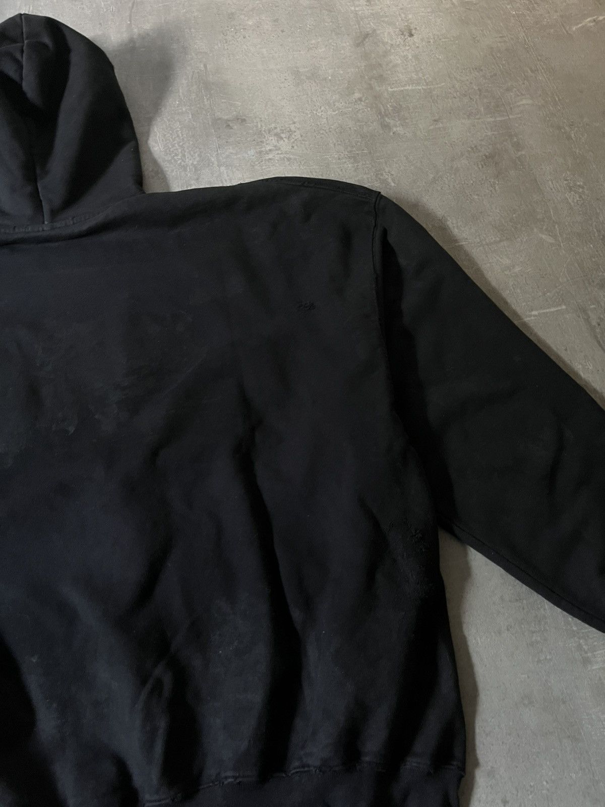 Balenciaga Balenciaga Skater hoodie black distressed rare Size US XL / EU 56 / 4 - 13 Thumbnail