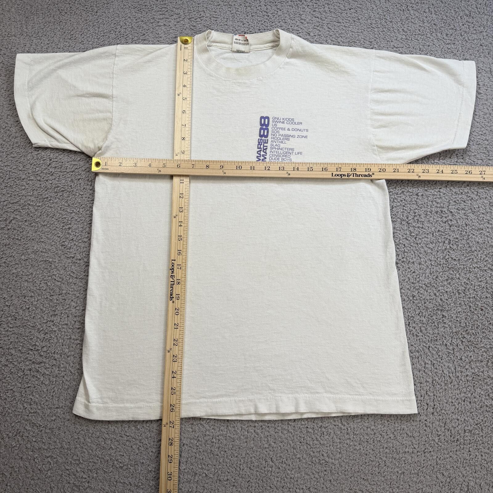 Fruit Of The Loom Vintage 1988 Mars Ultimate Classic T Shirt L Made In USA Tee Size US L / EU 52-54 / 3 - 3 Thumbnail