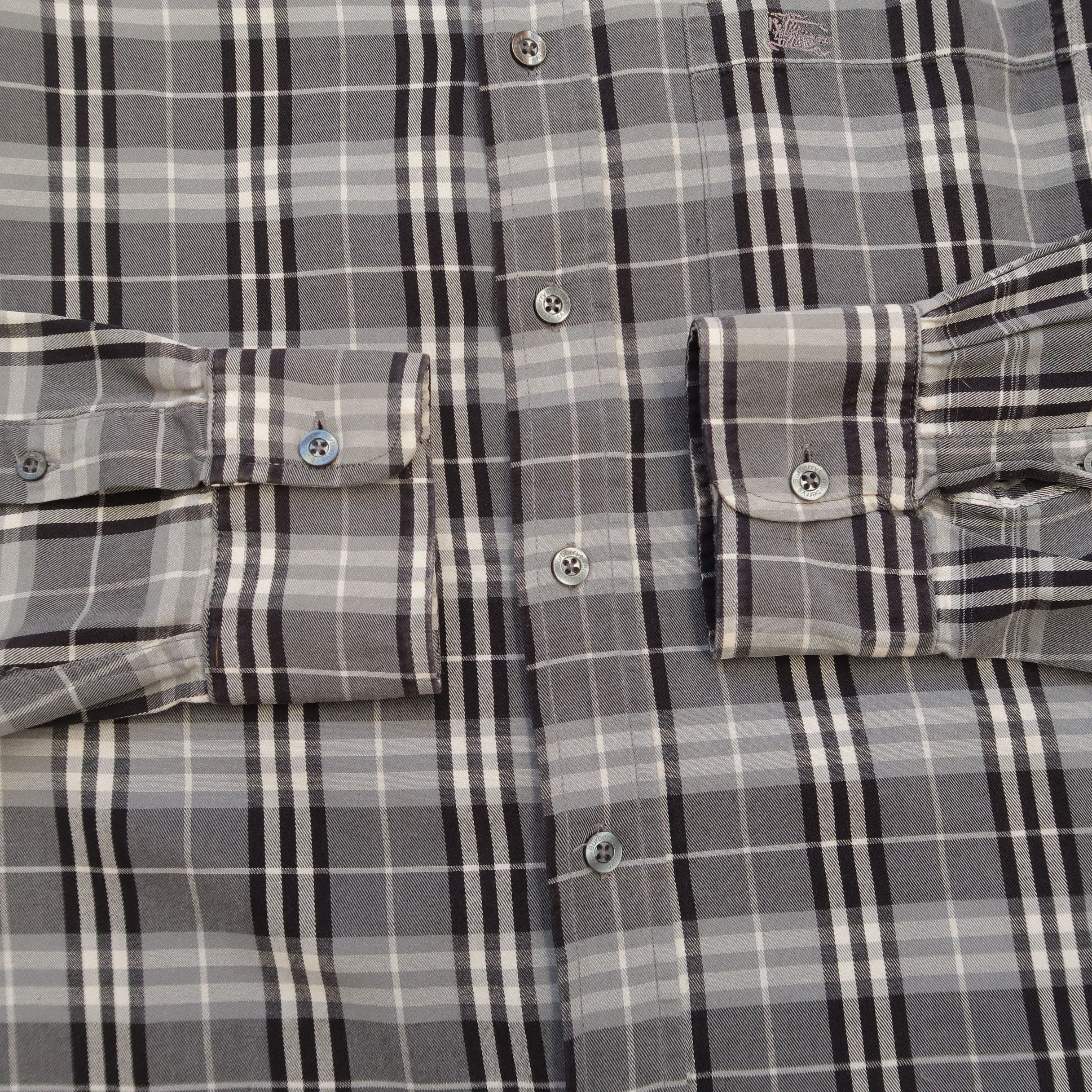 Burberry Burberry London Nova Check Gray Shirt Old Money Style Size US M / EU 48-50 / 2 - 8 Thumbnail