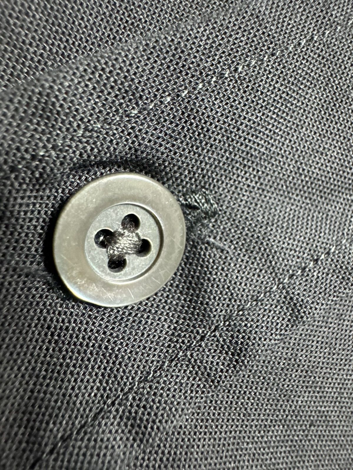 Alexander McQueen Alexander Mcqueen Button Up Shirt MCQ Black Luxury Size US S / EU 44-46 / 1 - 6 Thumbnail