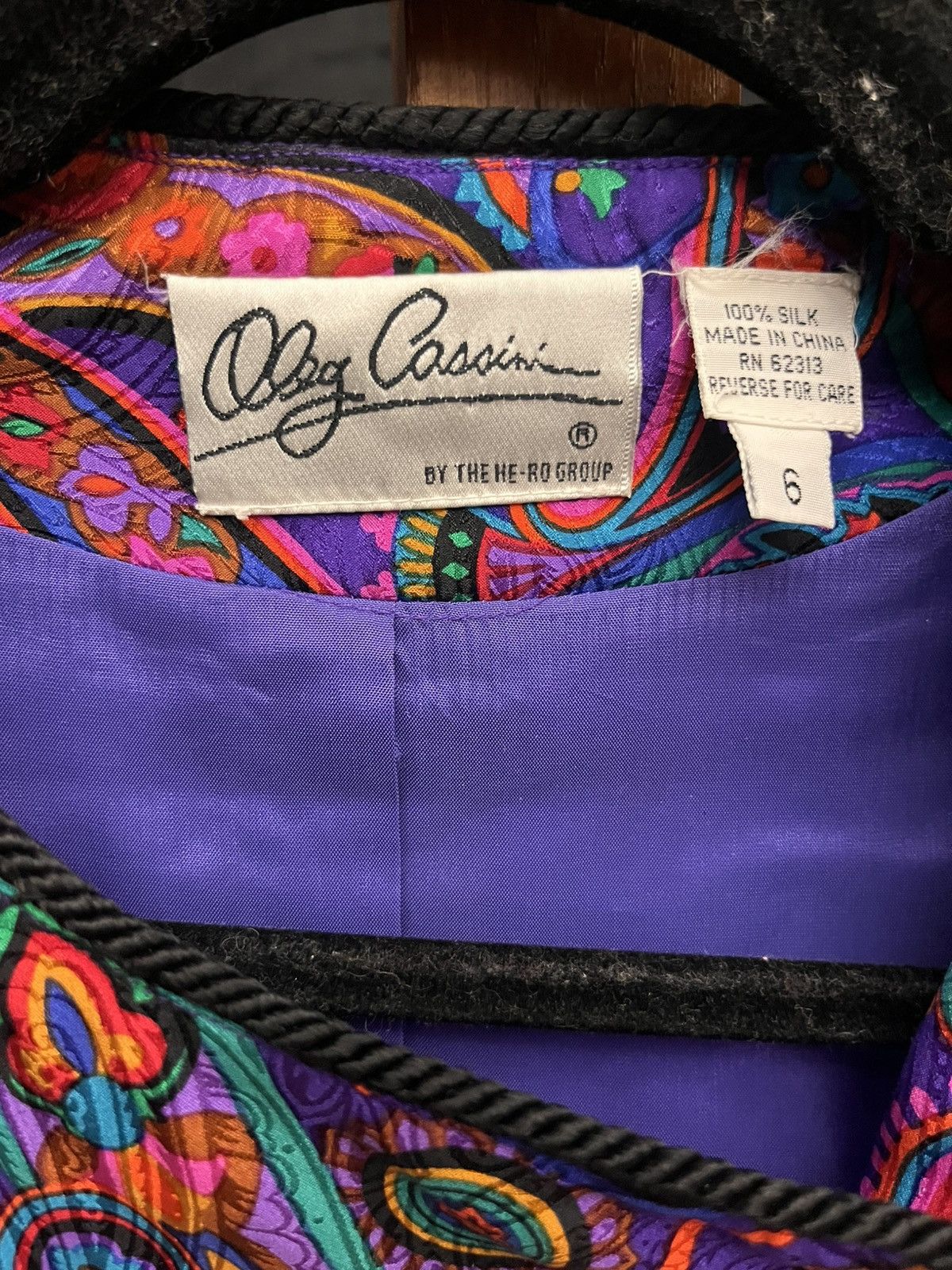 Oleg Cassini Vintage Oleg Cassini Paisley Silk Jacket Size M / US 6-8 / IT 42-44 - 3 Thumbnail