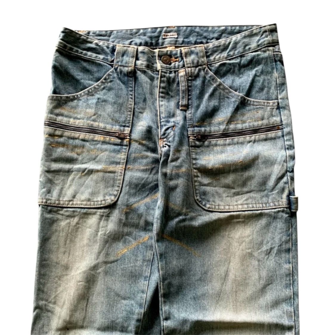 Issey Miyake 2000s Tsumori Chisato Issey Miyake Carpenter Faded Jeans Size US 30 / EU 46 - 2 Thumbnail