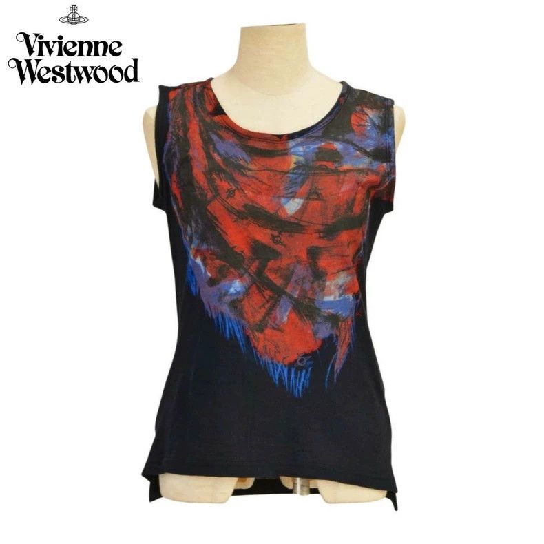 Vivienne Westwood Vivienne Westwood Black floral vest Size S / US 4 / IT 40 - 1 Thumbnail