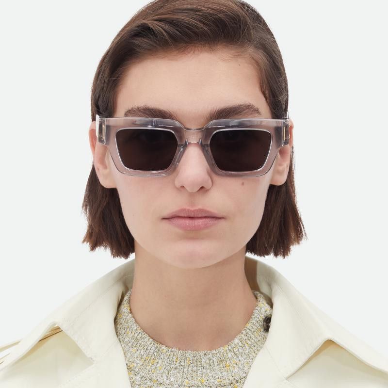 Bottega Veneta NEW BOTTEGA VENETA BV1230S 001 SUNGLASSES UNISEX CRYSTAL Size ONE SIZE - 2 Thumbnail
