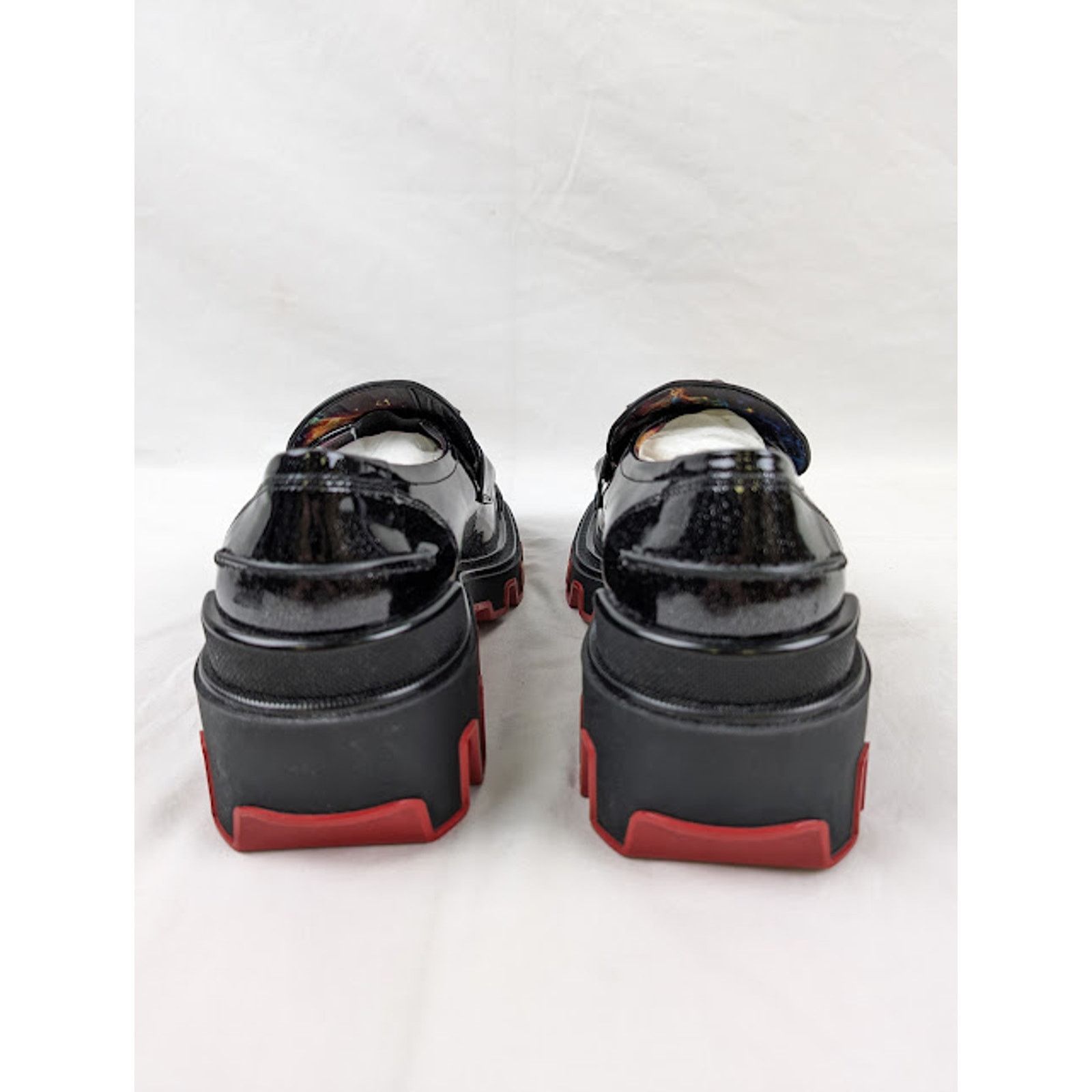 Christian Louboutin o1rshd1 The Amazing Loubi Flat Shoes Black/BK Gun/Lin Cosmos Size US 11 / EU 44 - 13 Thumbnail