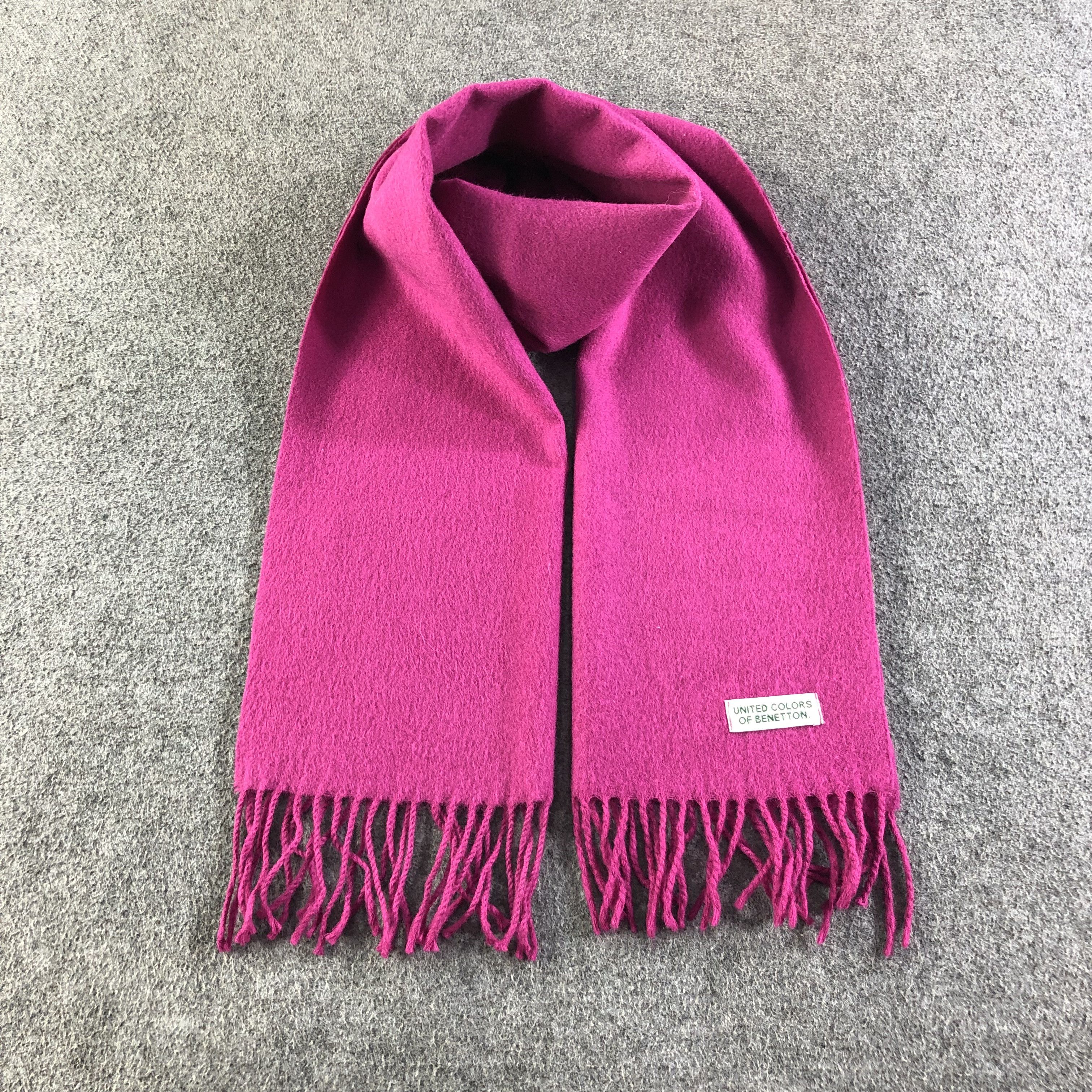 United Colors Of Benetton United Colors Of Benetton Wool Scarf Muffler V1834 Size ONE SIZE - 1 Thumbnail