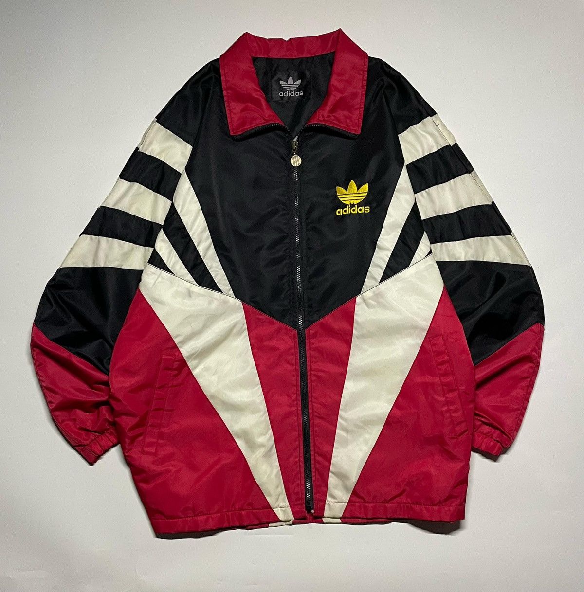 Adidas × Vintage Adidas FB AS Hooded Suit-II 80s Vintage Windbreaker jacket Size US L / EU 52-54 / 3 - 7 Thumbnail