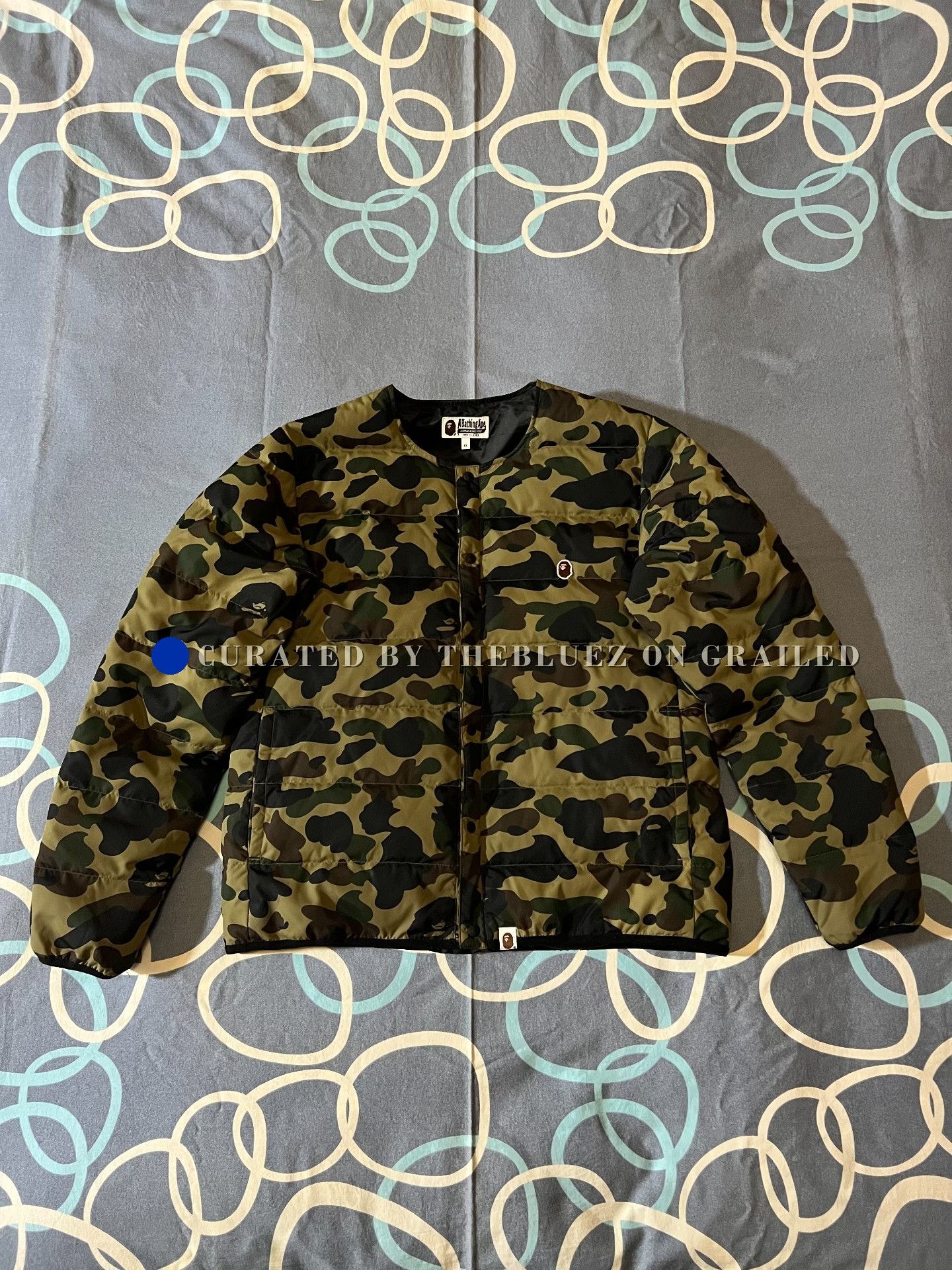 Bape BAPE Camo Embroidered Logo Down Jacket Size US XL / EU 56 / 4 - 1 Thumbnail