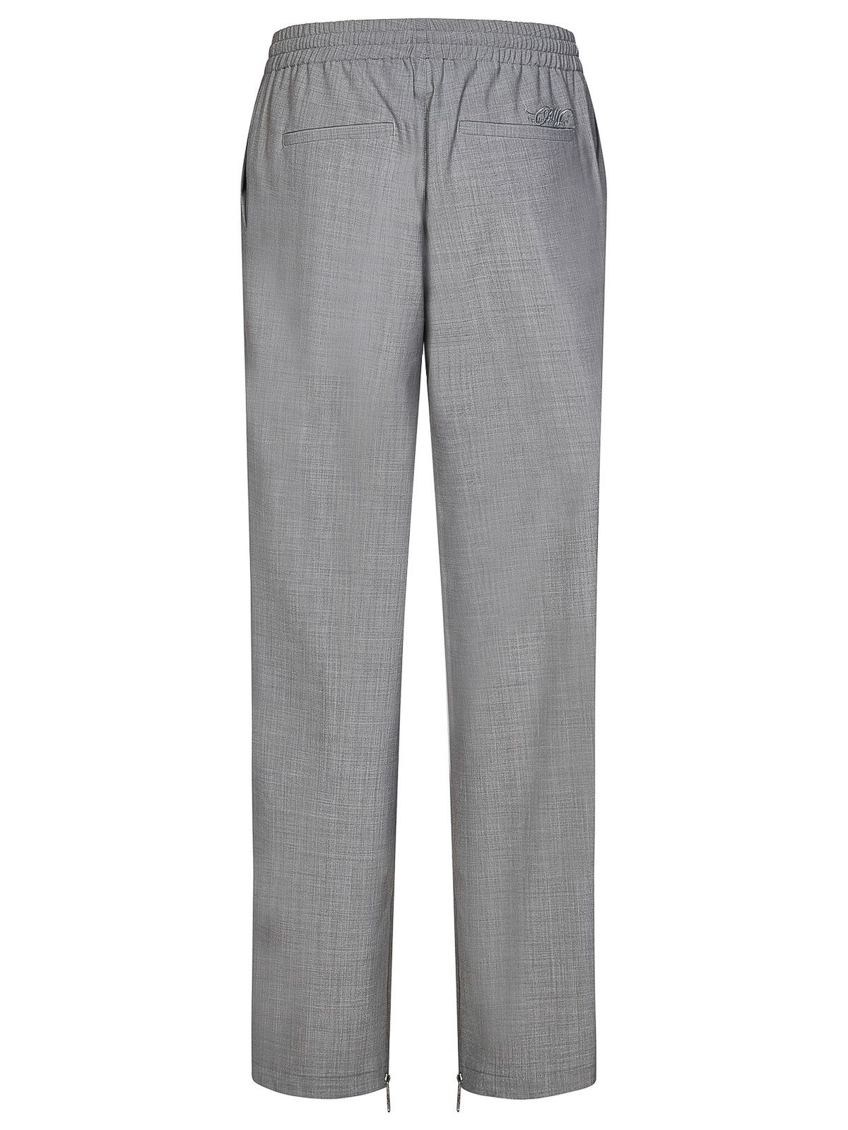 Off-White o1gr1nt1124 Ow Emb Wool Lounge Trackpant in Melange Grey Size US 38 / EU 54 - 2 Thumbnail