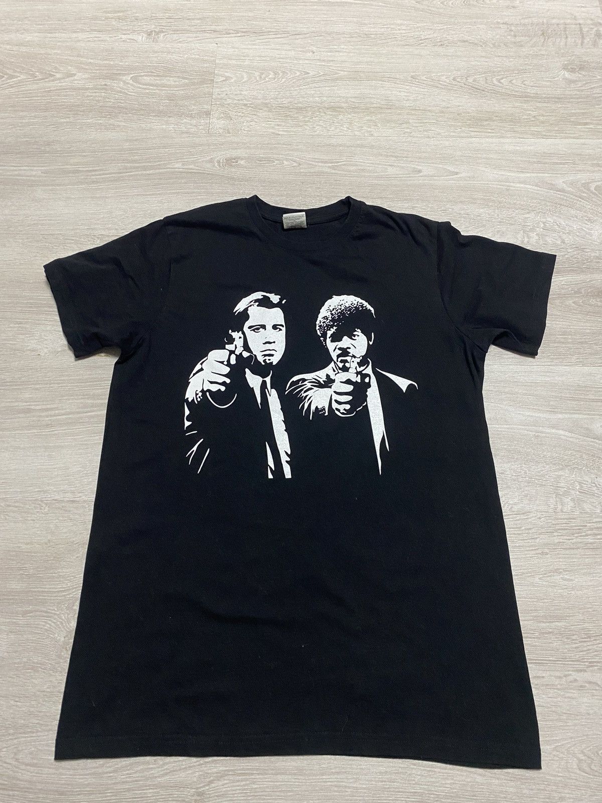 Vintage Vintage T-shirt Movie Big Logo Pulp Fiction Black Size S-M Size US M / EU 48-50 / 2 - 1 Thumbnail