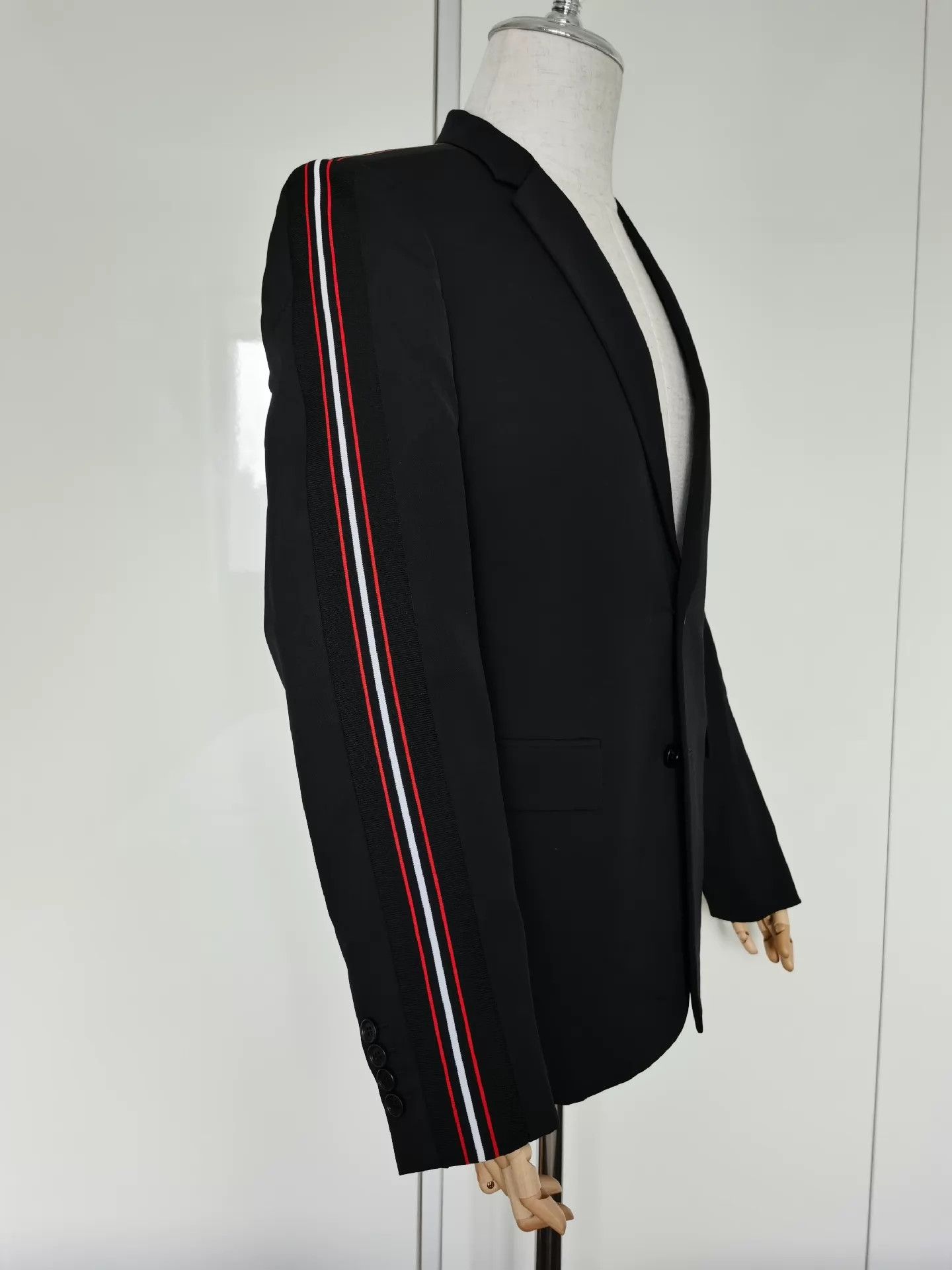 Dior DIOR HOMME Wool Blazer Side Stripe Size 50 Size 50R - 2 Thumbnail