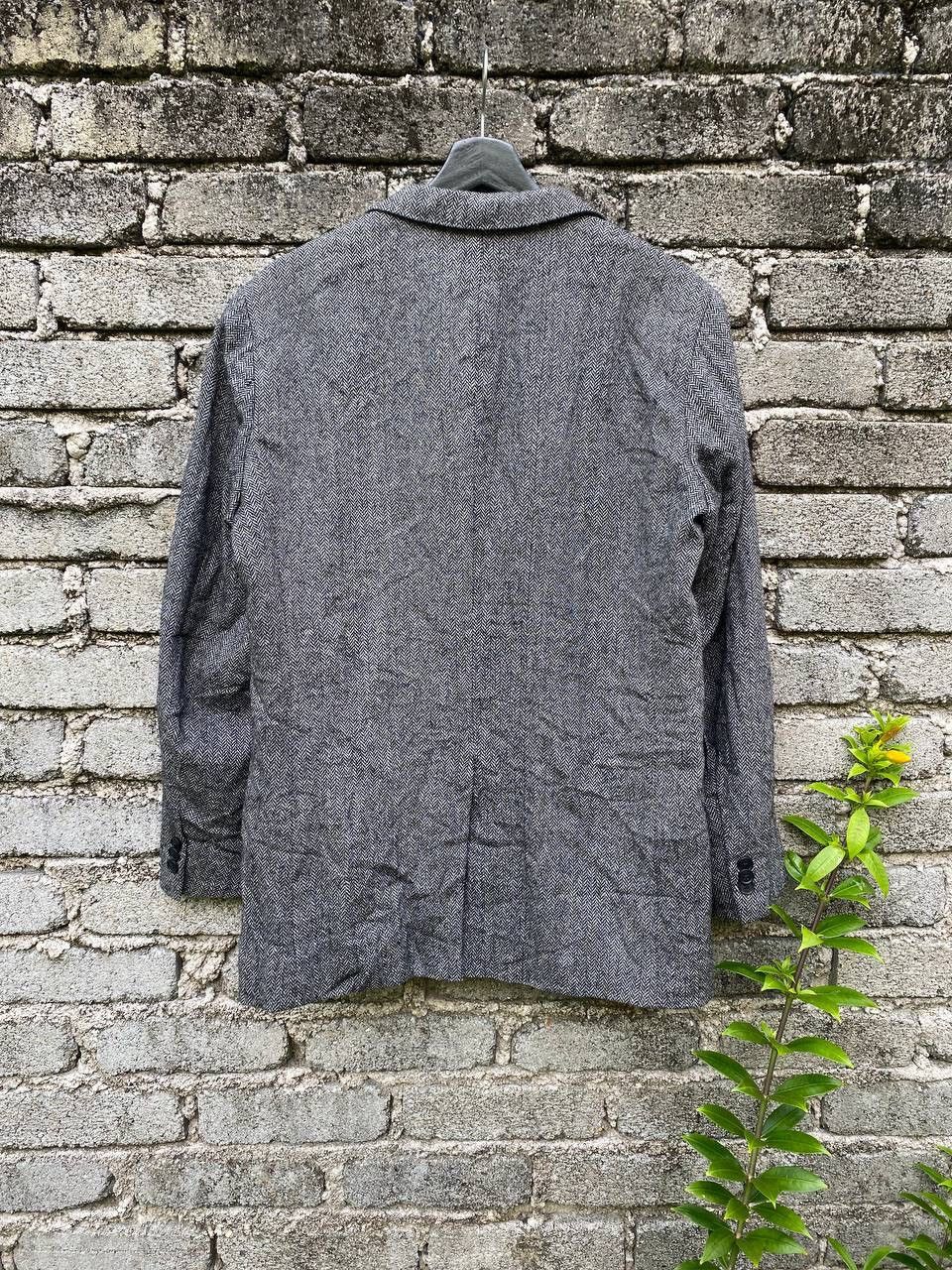 Uniqlo Uniqlo Grey Herringbone Wool Blazer Size US M / EU 48-50 / 2 - 11 Thumbnail