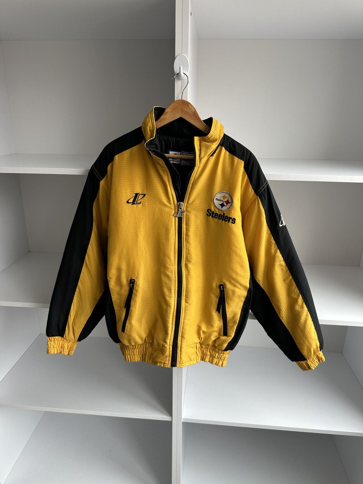 NHL × Vintage Vintage Pittsburgh Steelers NHL Logo Athletic Bomber Jacket Size US M / EU 48-50 / 2 - 5 Thumbnail