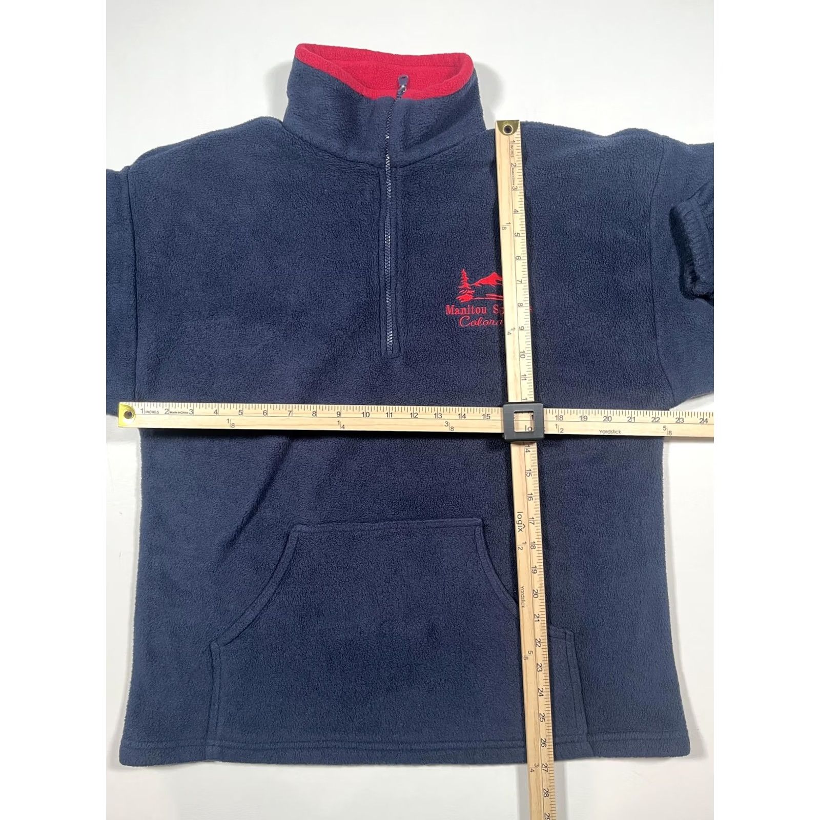 Vintage VINTAGE Tipsy Fleece Pullover L Navy Quarter Zip Manitou Springs Made USA Men's Large Size US L / EU 52-54 / 3 - 5 Thumbnail