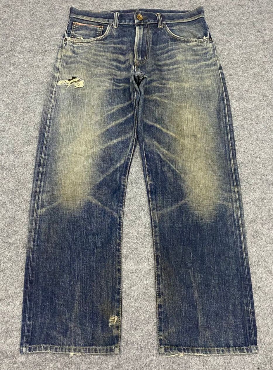 Edwin Vintage Edwin Selvedge Redline Distressed Denim Size US 31 - 1 Thumbnail