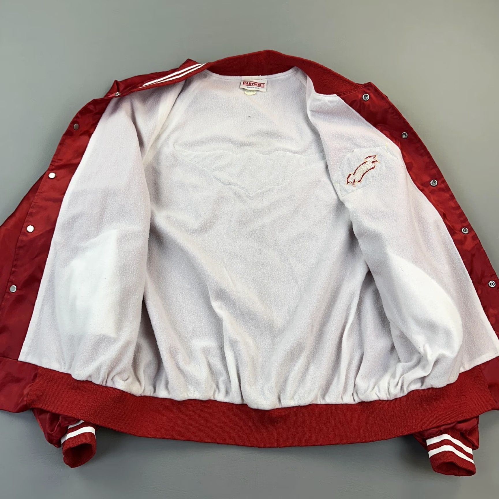 Vintage Vintage Hartwell Jacket Mens XL Satin Bomber Harley Owners Group Patch USA 90s Size US XL / EU 56 / 4 - 5 Thumbnail