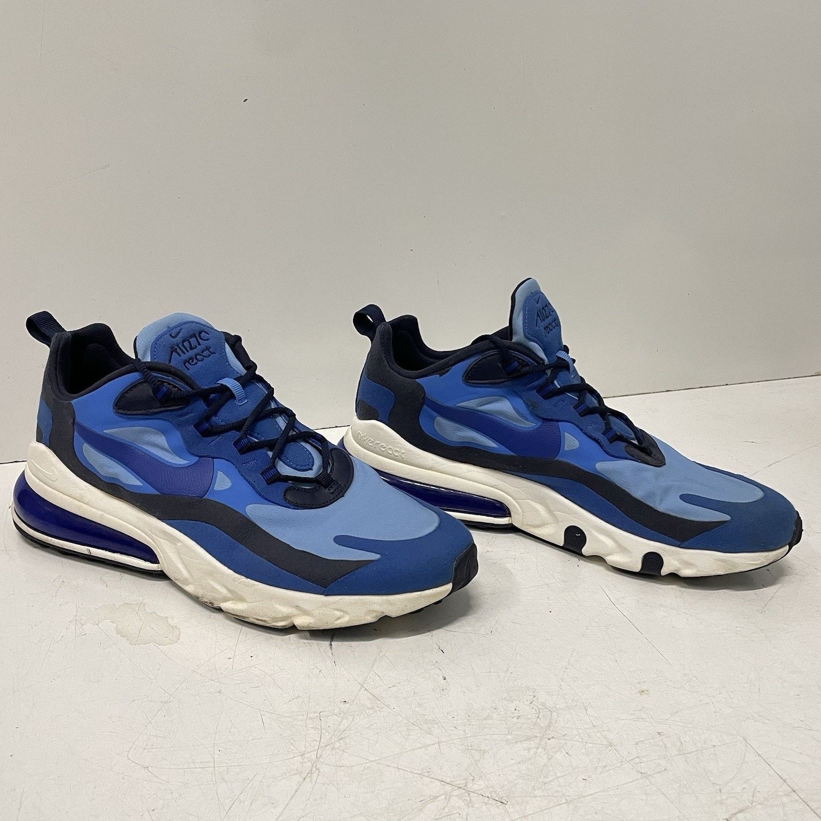 Nike Nike Men’s Air Max 270 React 11 Pacific Blue Athletic Shoes Size US 11 / EU 44 - 4 Thumbnail