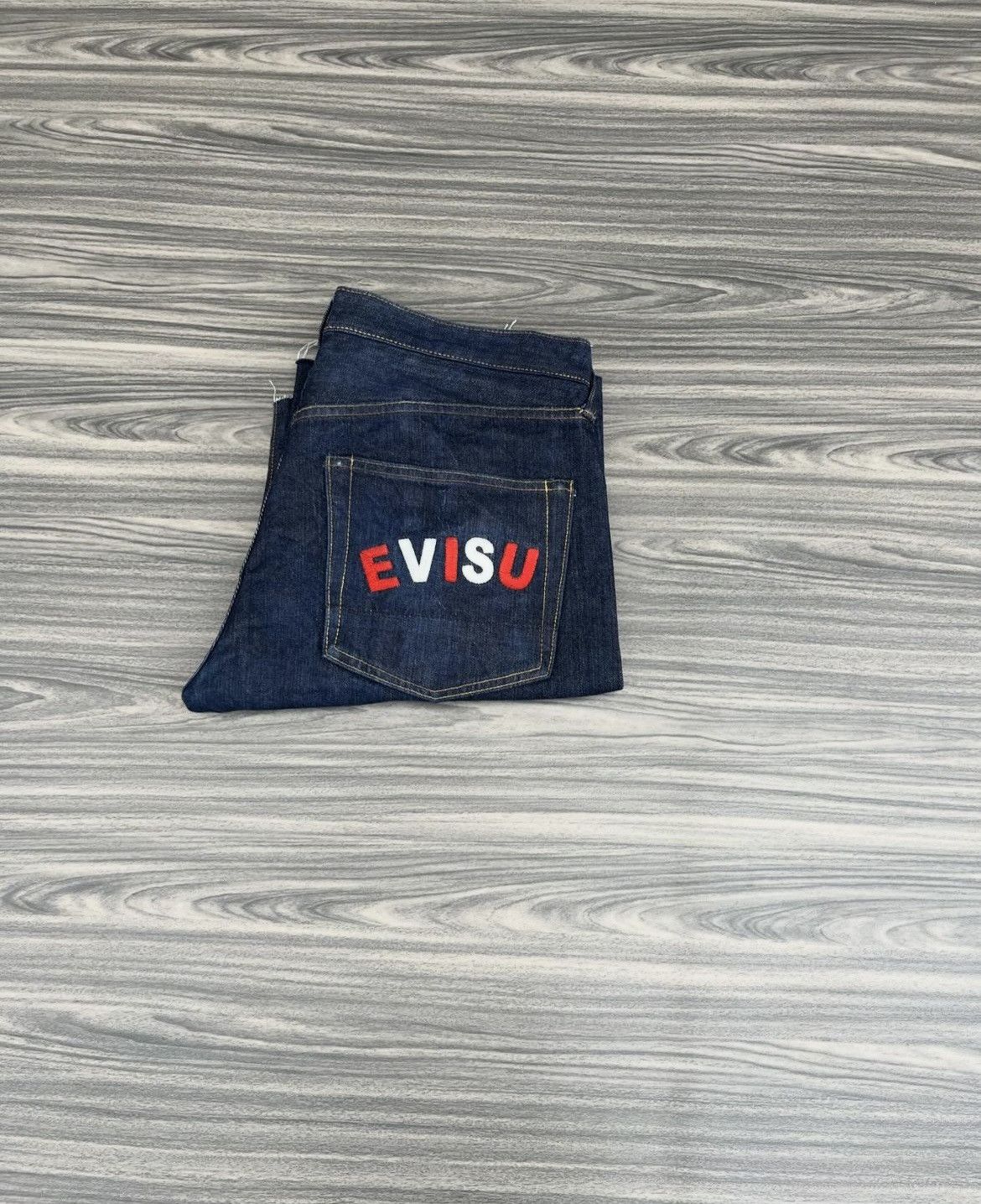 Image of Evisu Denim Shorts in Blue, Men's (Size 34)