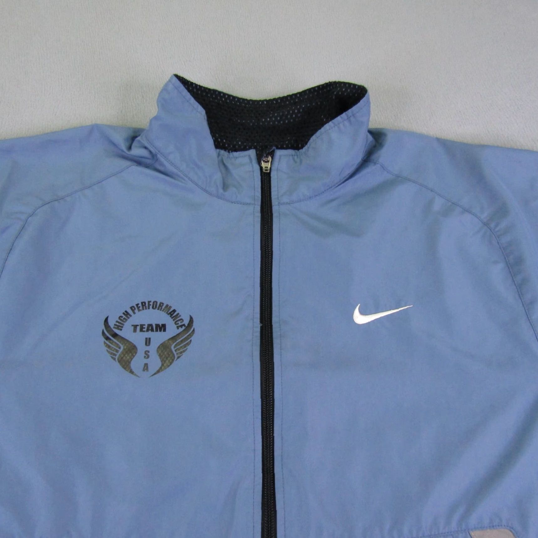 Nike Vintage Nike Jacket Mens Medium Blue High Performance Team USA Olympics Coat 90s Size US M / EU 48-50 / 2 - 2 Thumbnail