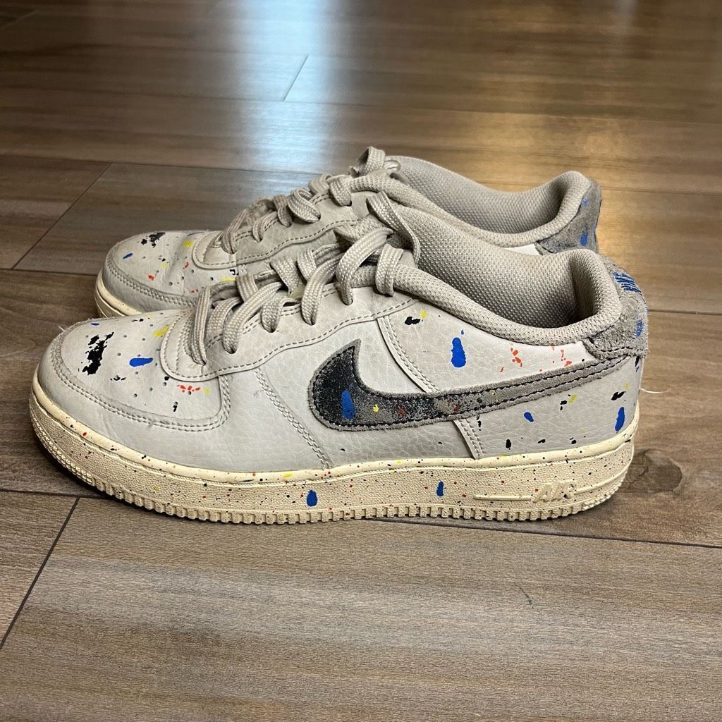 Nike Nike Air Force 1 LV8 3 GS Paint Splatter Youth 7 or Women’s Size US 8.5 / IT 38.5 - 5 Thumbnail