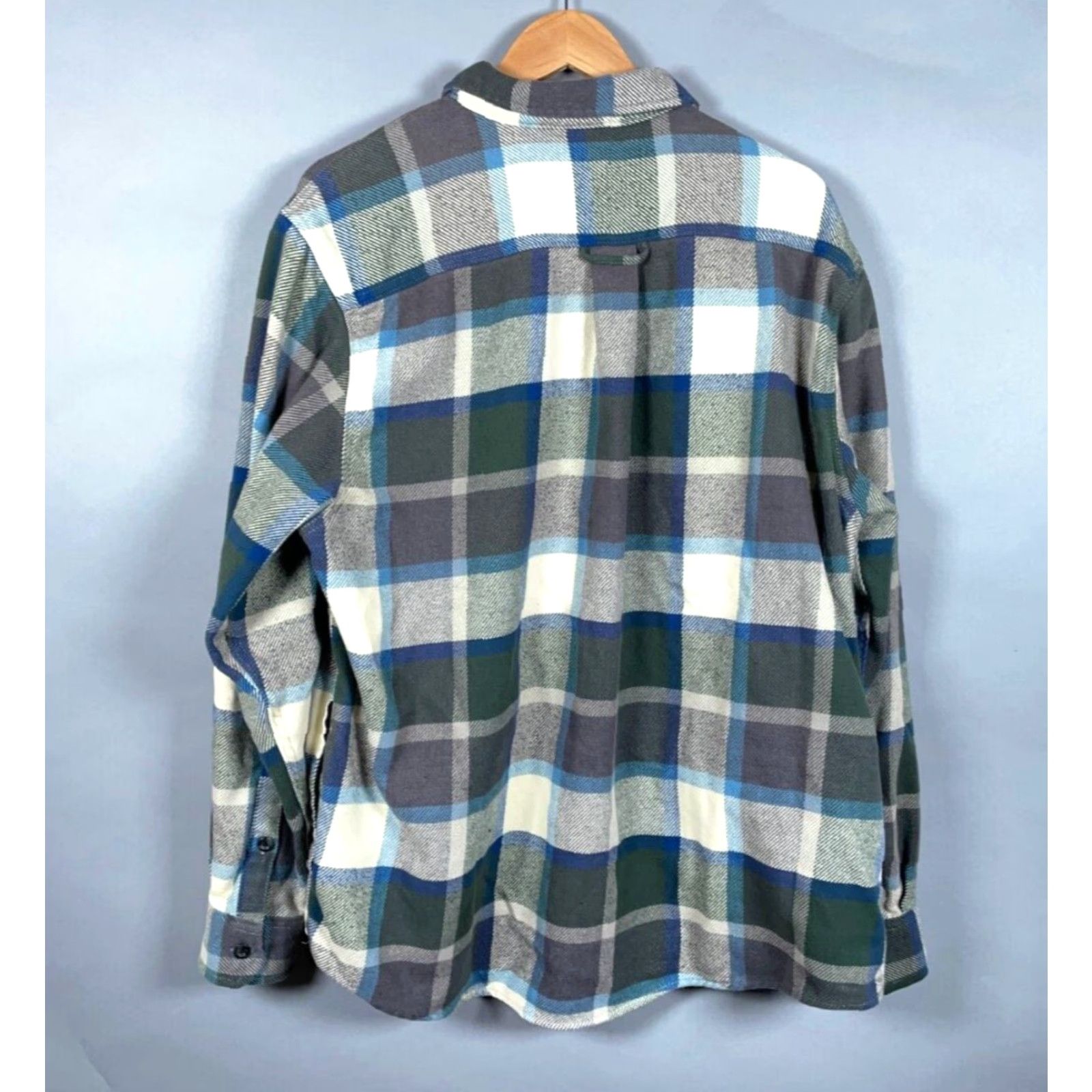 Orvis Orvis Heavyweight Flannel Shirt Jacket 2XL Gray Green Plaid Shacket Grunge Casual Workwear Button-Up Front Pocketed Faces: Mens Size US XXL / EU 58 / 5 - 3 Thumbnail