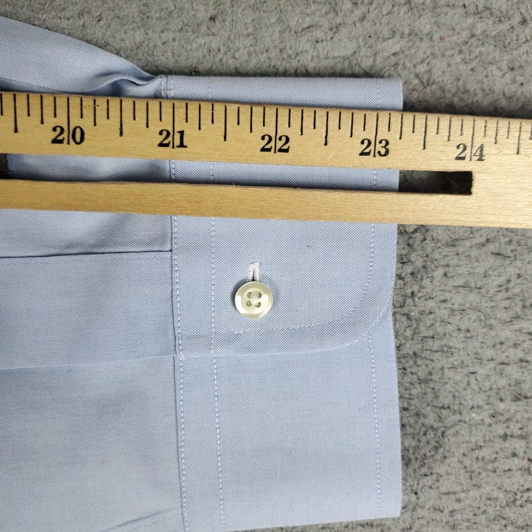 Brooks Brothers VINTAGE Brooks Brothers Dress Shirt Men Size 17 Blue Business Casual Formal Workwear Size 46R - 7 Thumbnail