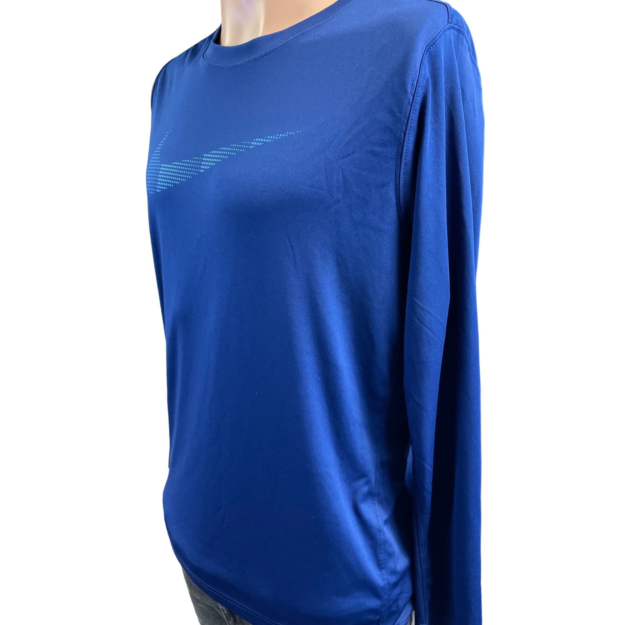 Nike Nike Dri Fit Men's Blue Stretch Long Sleeve Shirt Size XL SK Size US XL / EU 56 / 4 - 2 Thumbnail