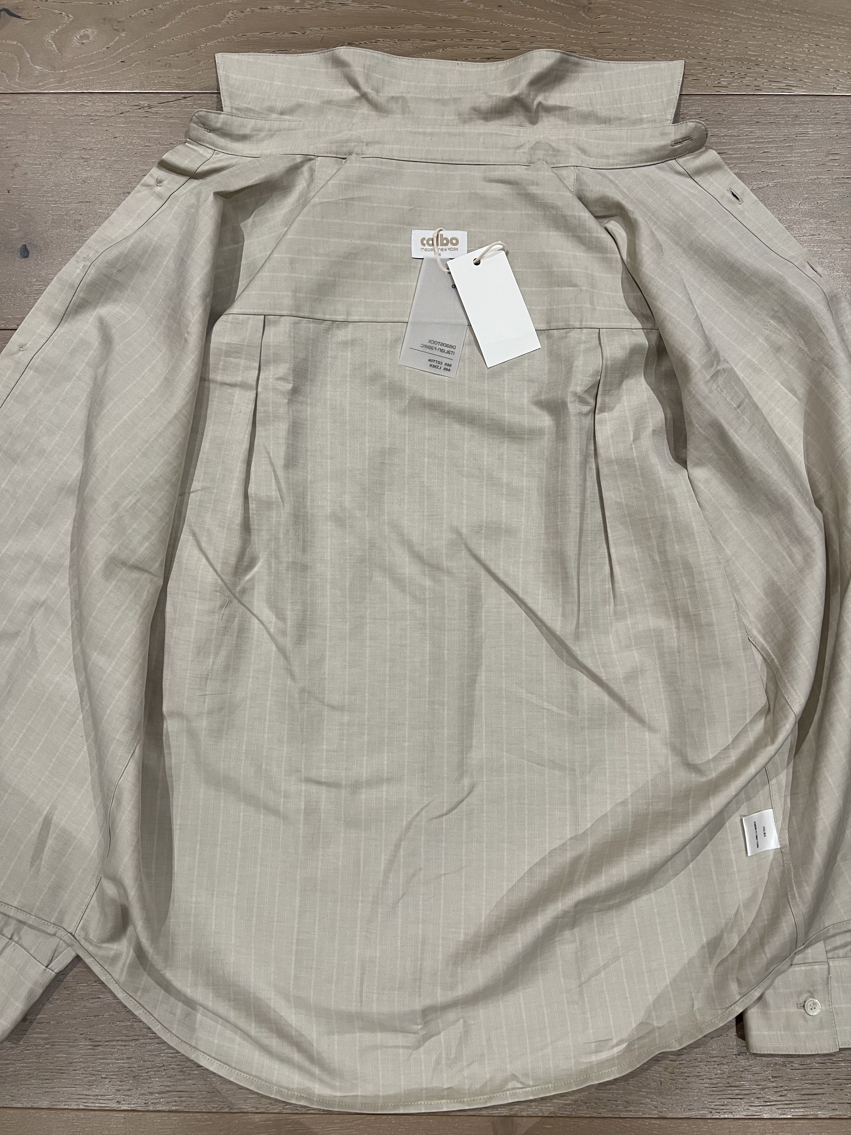 Colbo 💚 1/24 Colbo NYC Banaras Shirt Warm Gray Stripe Small NEW Size US S / EU 44-46 / 1 - 14 Thumbnail