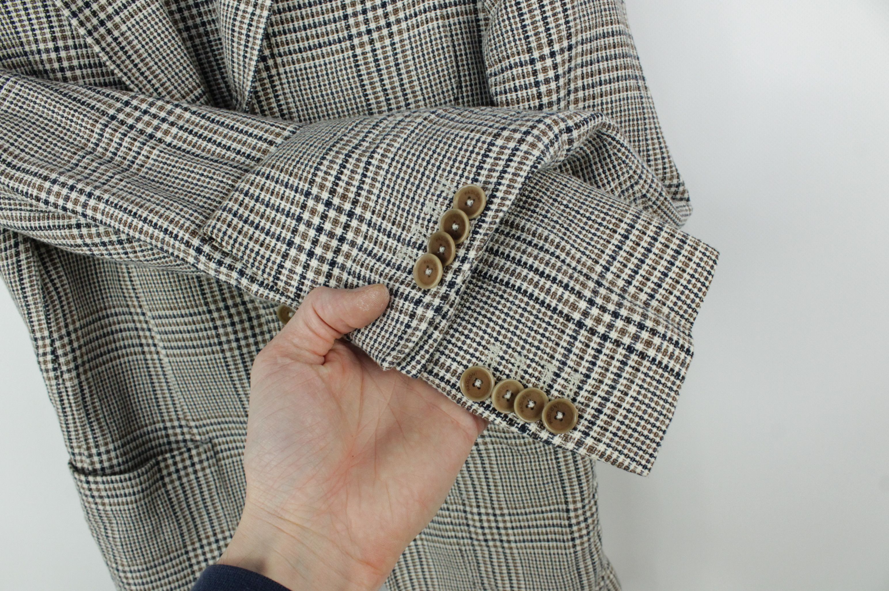 Paoloni Paoloni Knit Cotton Linen Sport Coat Blazer Jacket Men's Size US XS / EU 42 / 0 - 5 Thumbnail