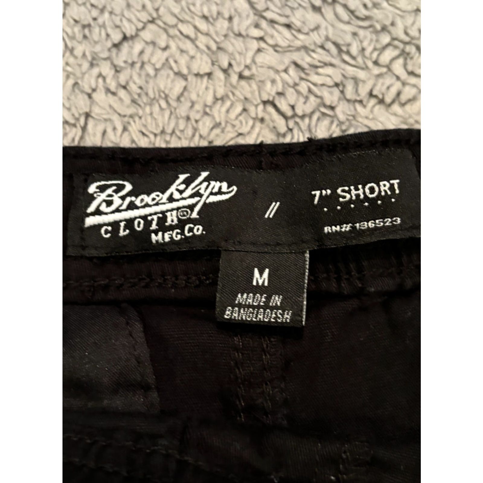 Vintage VINTAGE Brooklyn Cloth Mfg Co. Shorts Mens M Black Sinners Saints 7" Inseam Drawstring Size US 31 - 4 Thumbnail