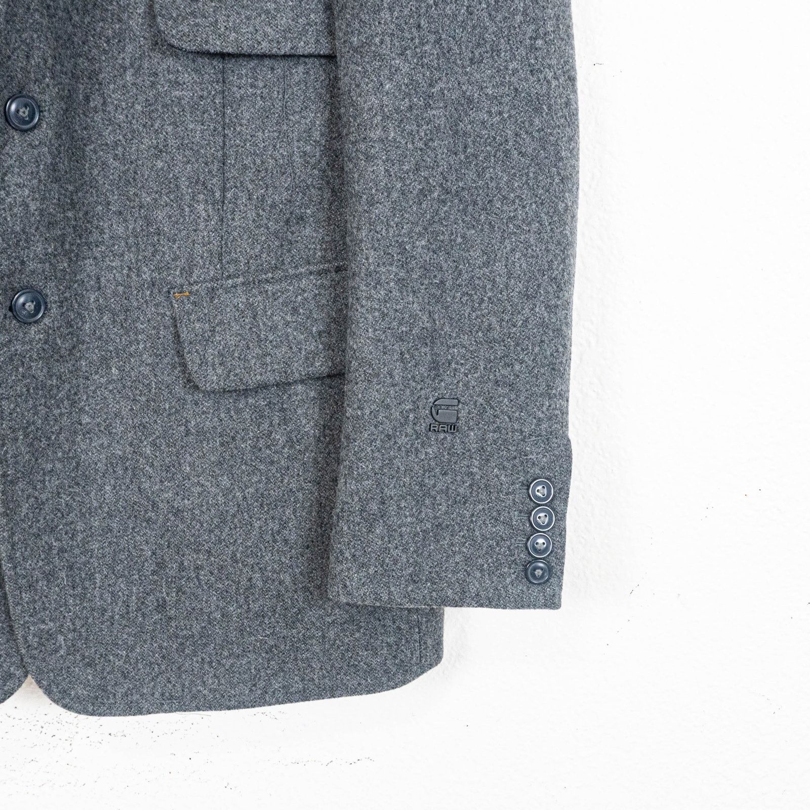G-Star G Star RAW Correctline Ruston Blazer Jacket Wool Tweed Size 42S - 9 Thumbnail