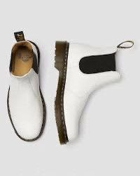Dr. Martens Dr. Martens White Chelsea Boots Size US 7.5 / IT 37.5 - 8 Thumbnail