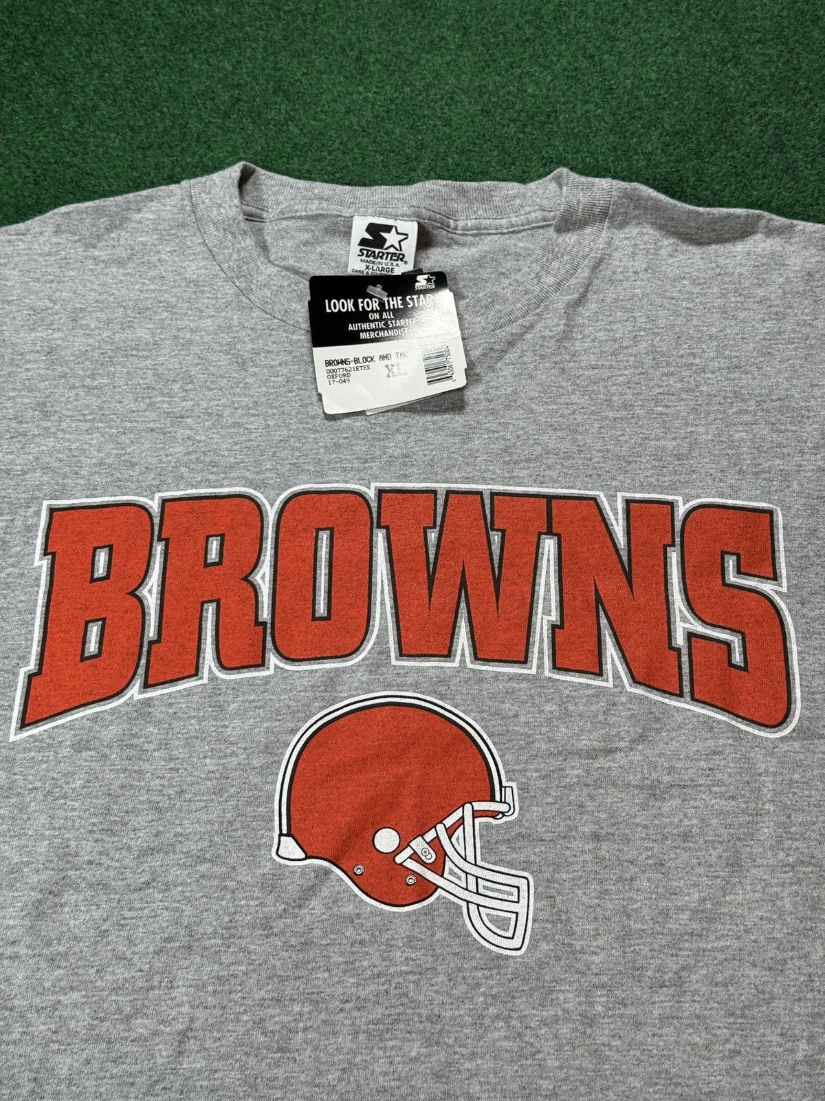 NFL × Starter × Vintage Vintage 90s NWT Cleveland Browns Starter Deadstock T Shirt Size US XL / EU 56 / 4 - 2 Thumbnail