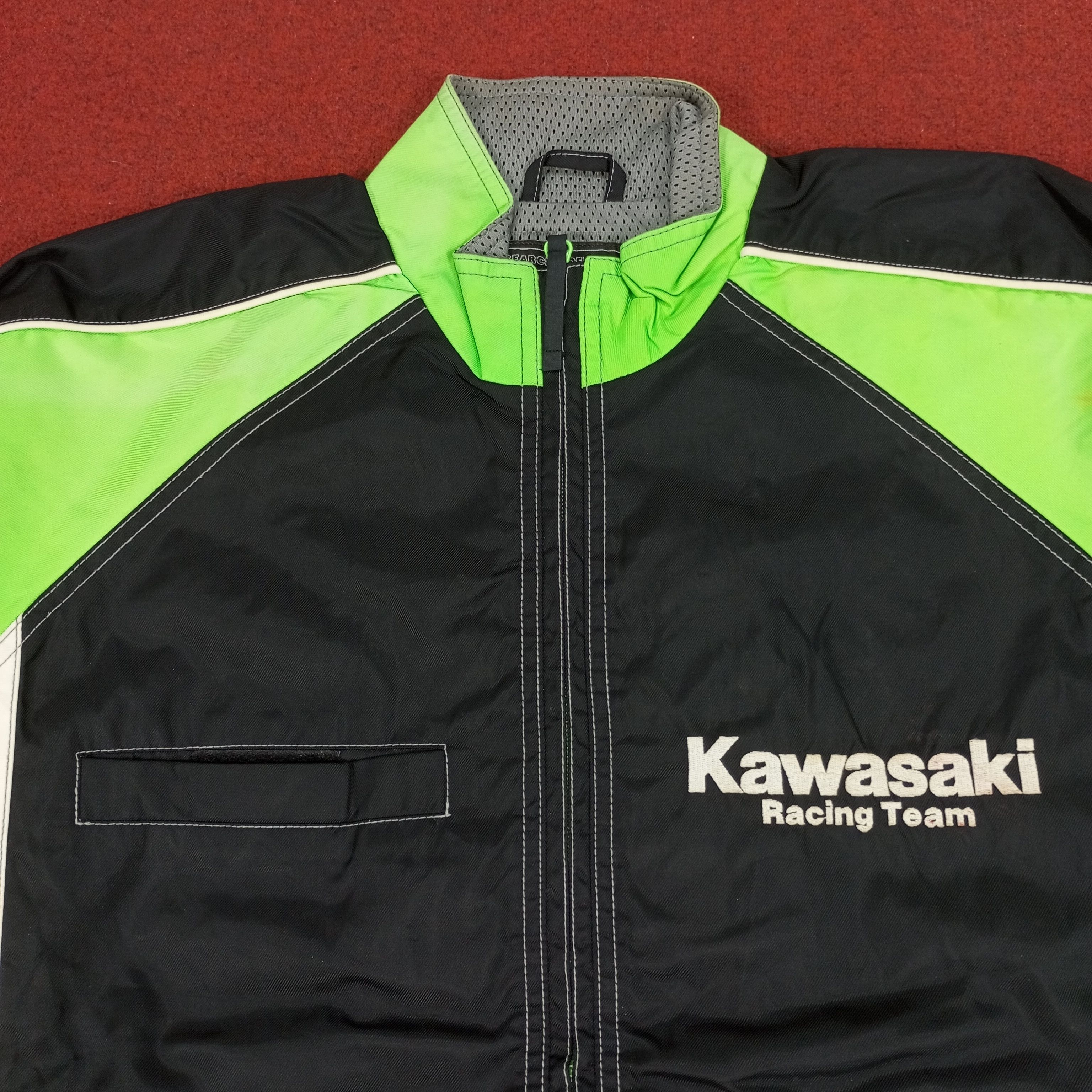 Japanese Brand × Vintage Kawasaki Racing Team Japanese Motorcycle Brand Jacket Size US L / EU 52-54 / 3 - 4 Thumbnail