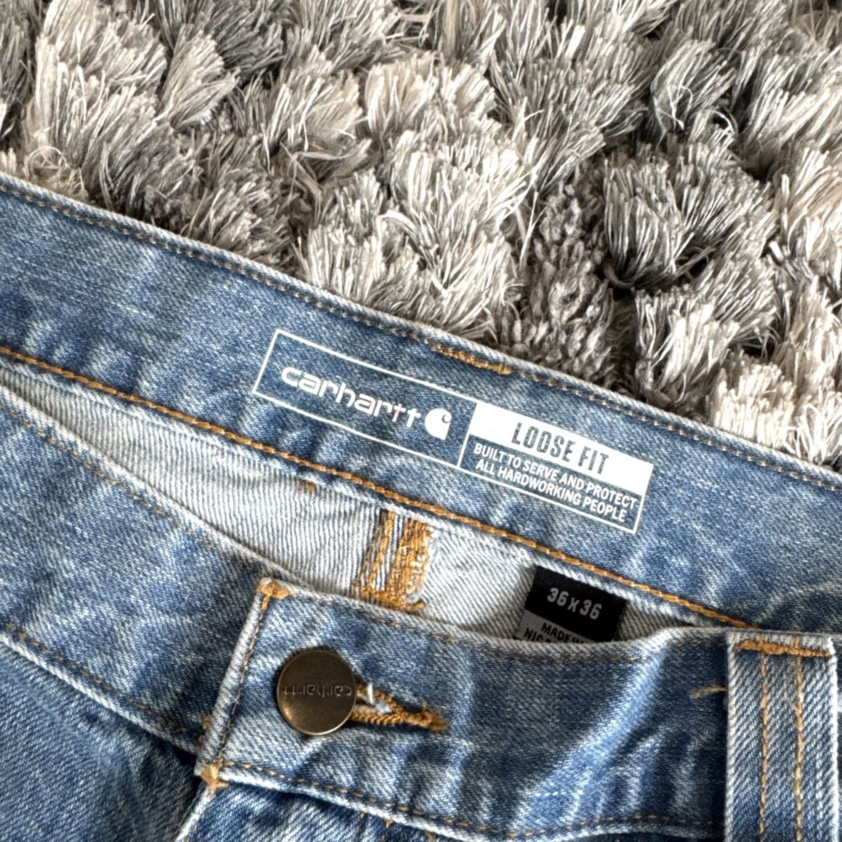 Carhartt Carhartt Workwear Denim Jeans Blue Style Men’s Size 36x36 104941-H83 Vintage Size US 36 / EU 52 - 5 Thumbnail