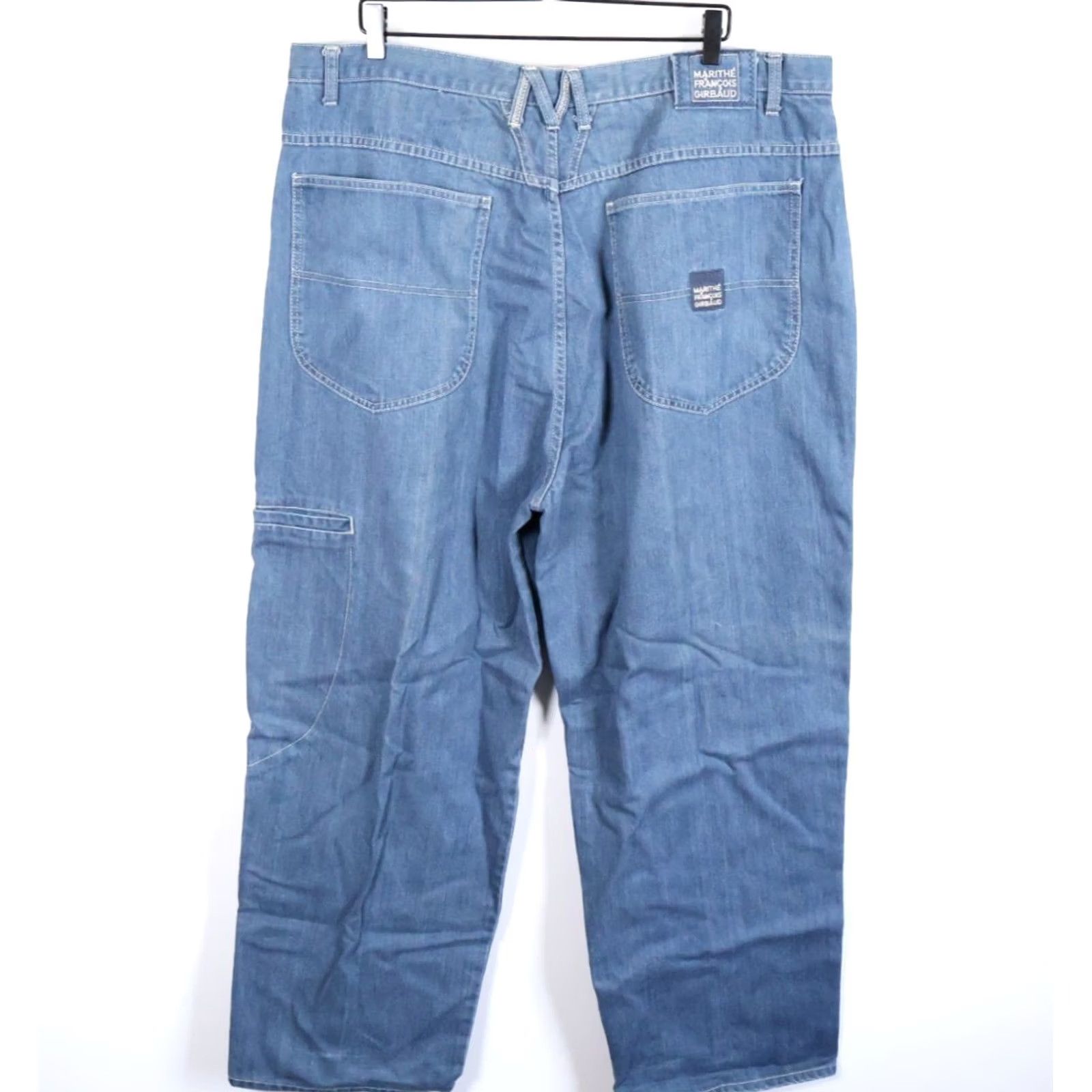 Denime VINTAGE Girbaud Jeans Men's 42 x 30 Blue Denim Carpenter Straight 90s Hip Hop VTG Mens Size US 42 / EU 58 - 2 Thumbnail