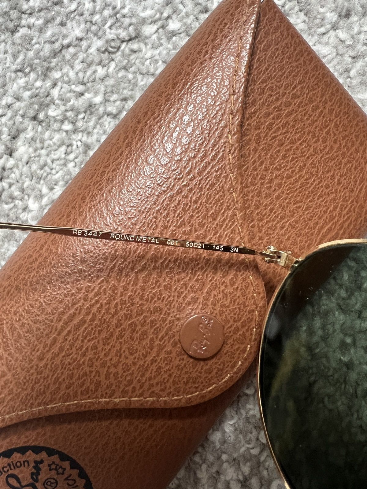 RayBan Ray ban round sunglasses in gold Size ONE SIZE - 4 Thumbnail