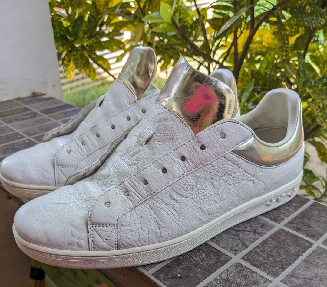 Louis Vuitton Louis Vuitton Luxembourg White Monogram Trainer Sneakers S8 Size US 9.5 / EU 42-43 - 4 Thumbnail