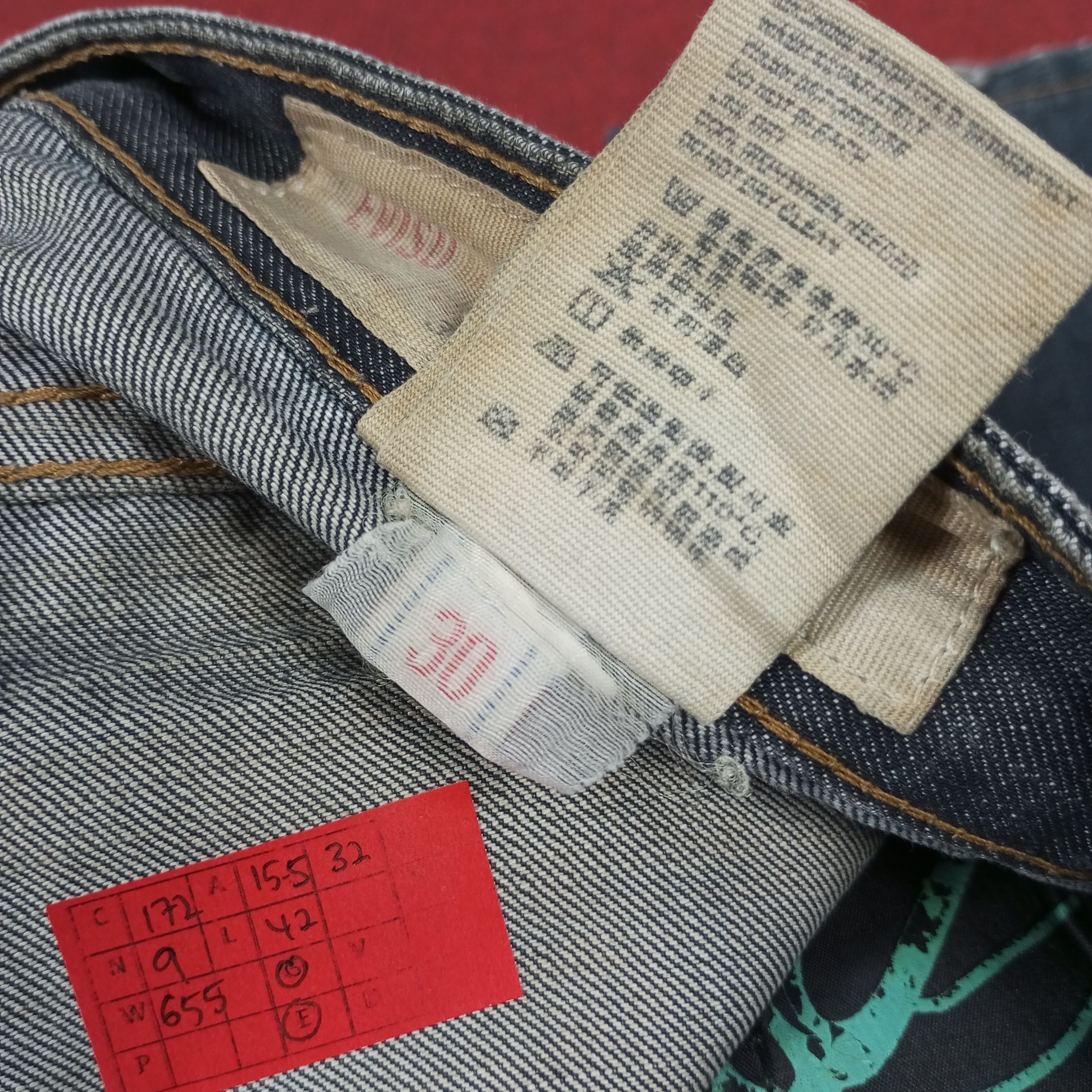 Japanese Brand Evisu Dragon Design Streetwear Custom Daicock Style Jeans Size US 31 - 15 Thumbnail