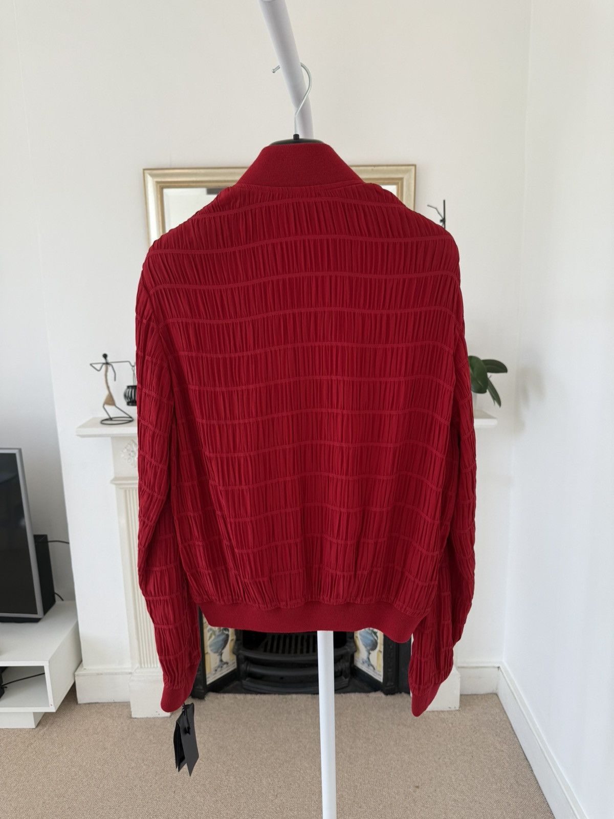 Saint Laurent Paris SS21 Saint Laurent Silk Teddy Jacket Striped Smocked Crepe Size US M / EU 48-50 / 2 - 5 Thumbnail