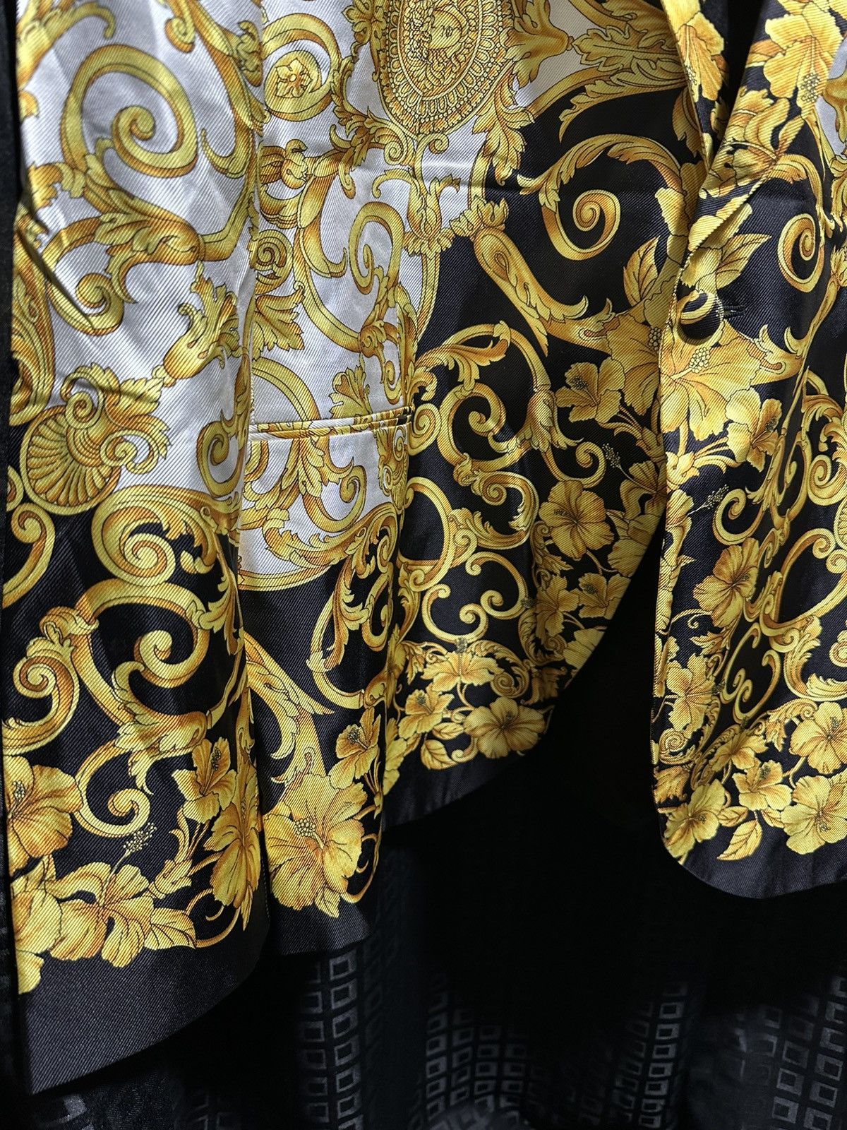 Versace Versace barocco print blazer Size 54L - 4 Thumbnail
