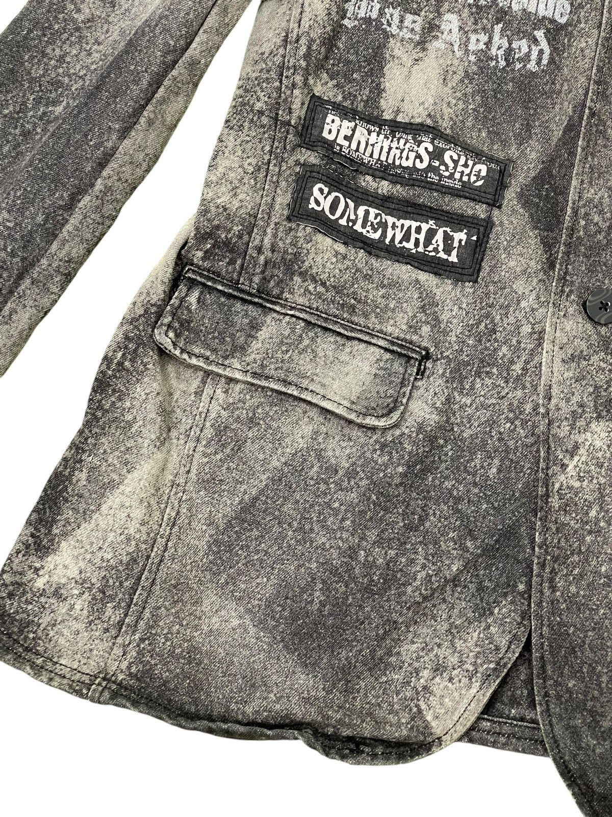 Hysteric Glamour Button Jacket Berning Sho Anarchy Acid Wash Slim 5🟩9 Size US S / EU 44-46 / 1 - 6 Thumbnail