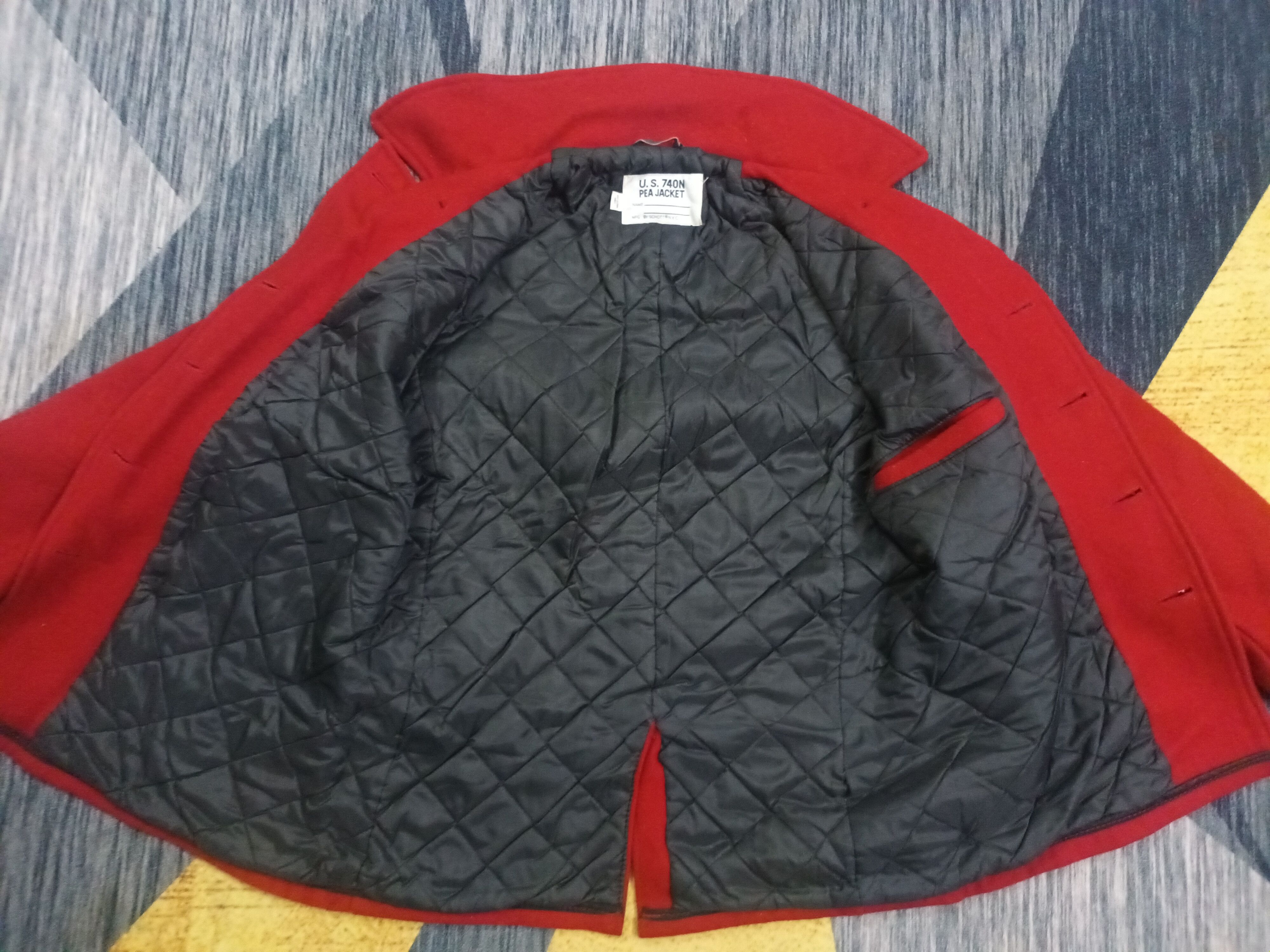 Schott 🔥 US 740N PEA JACKET 🔥 Size US M / EU 48-50 / 2 - 4 Thumbnail