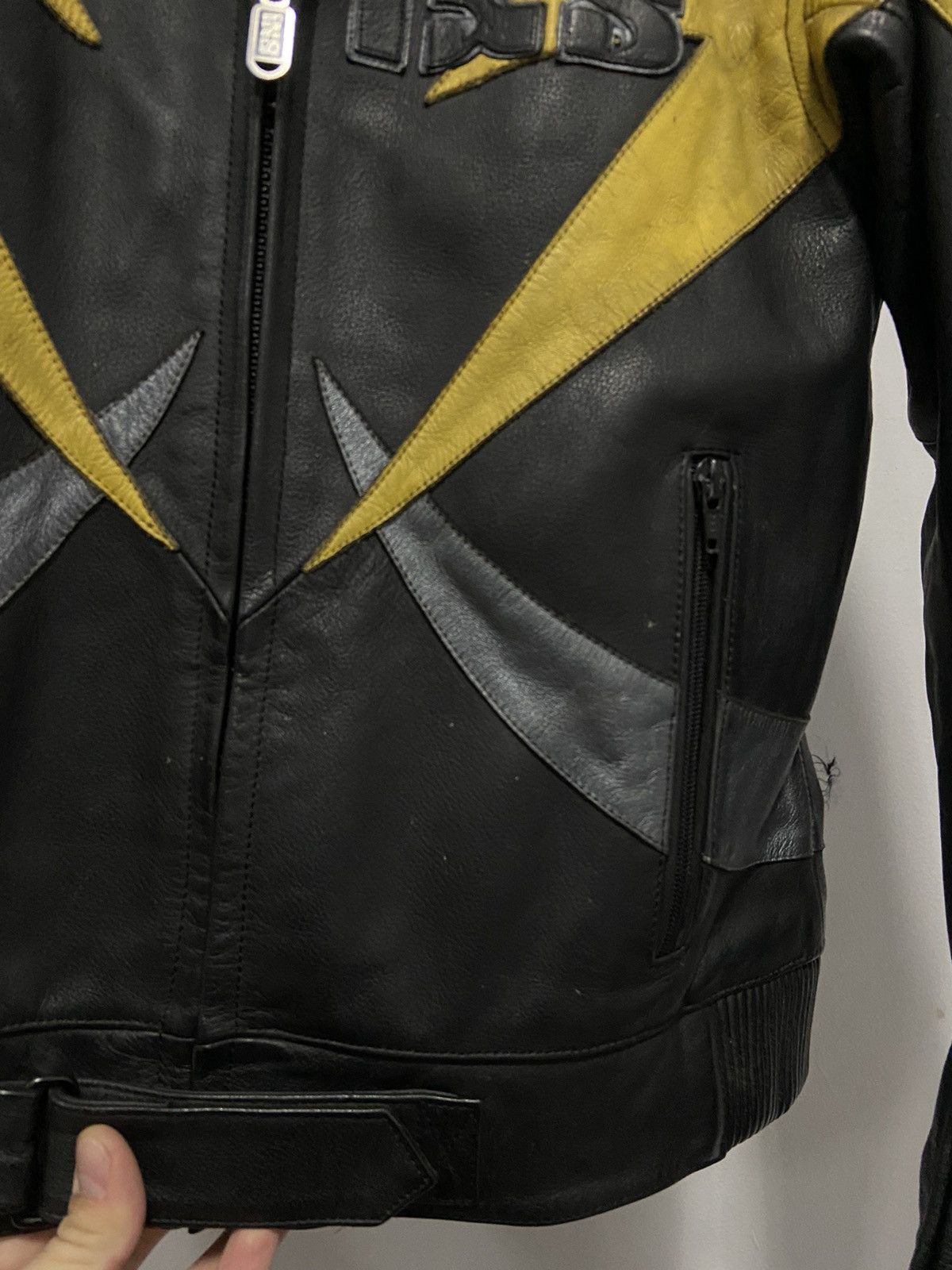 Vintage IXS MOTO Racing Leather Jacket Vintage Big Logo Size US L / EU 52-54 / 3 - 10 Thumbnail