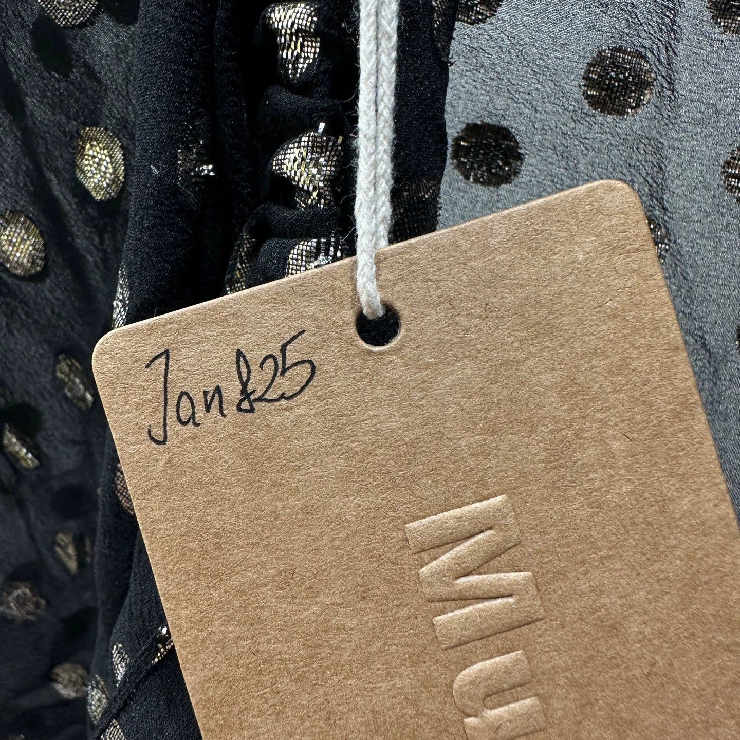 Saint Laurent Paris SAINT LAURENT silk shawl all-over polka dot sash F38 Size S / US 4 / IT 40 - 5 Thumbnail