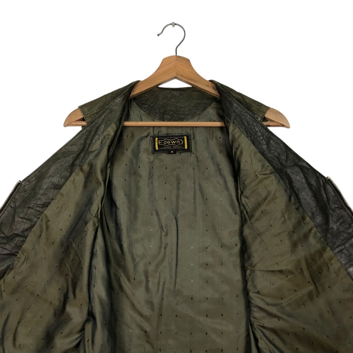 Genuine Leather 🔥VINTAGE GENUINE LEATHER BIKER JACKET DEWN ISSEY MIYAKE Size US M / EU 48-50 / 2 - 16 Thumbnail