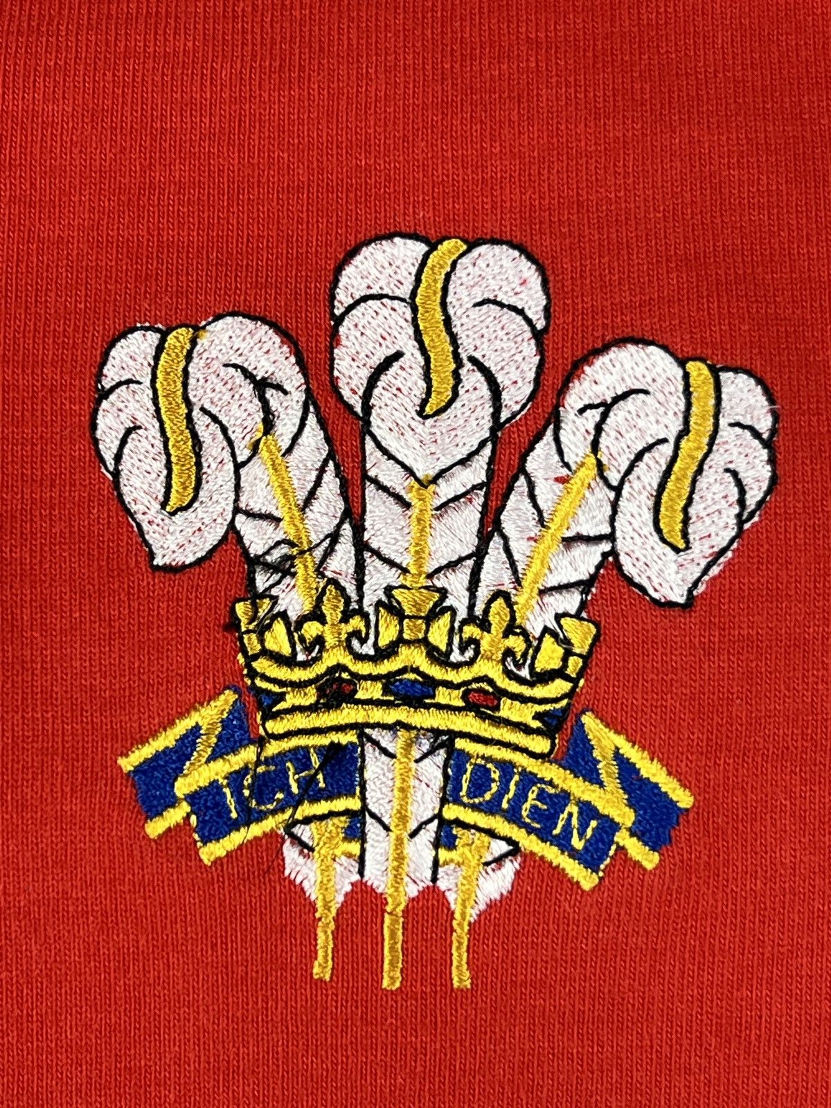 Cotton Traders 1983-89 80s RARE Vintage Wales Ich Dien Rugby Polo Jersey Size US S / EU 44-46 / 1 - 4 Thumbnail